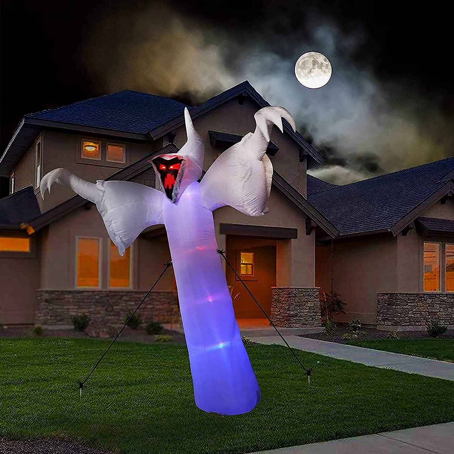 GOOSH Lighted Ghost Inflatable DJ-WS-69118 at Lowes.com