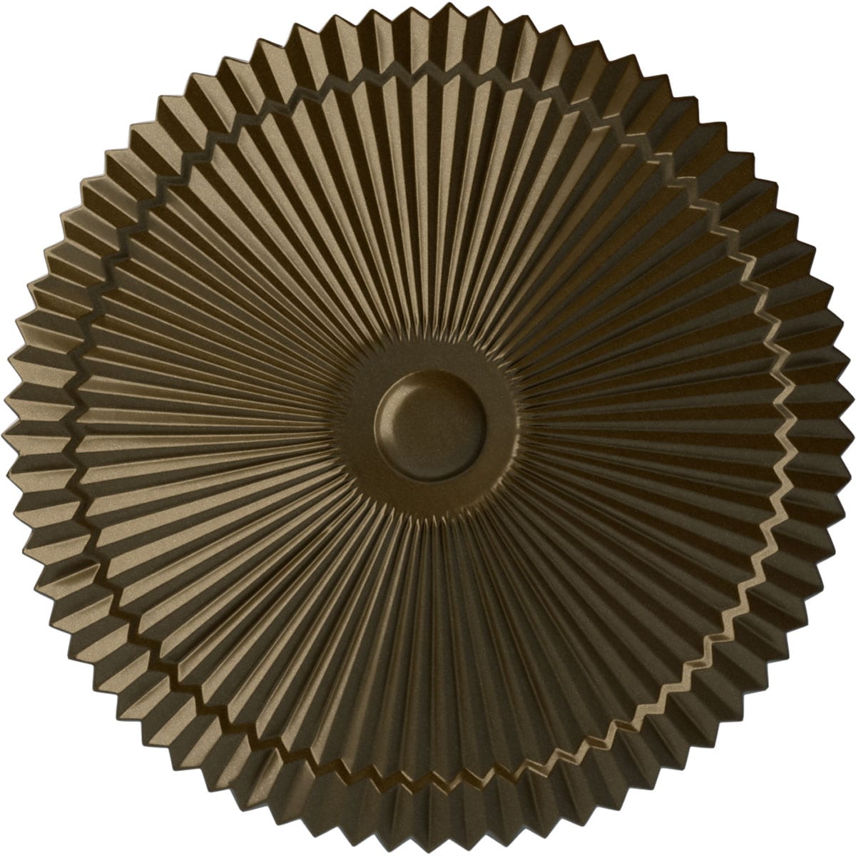 Ekena Millwork CM24SHBRS Shakuras 24-in W x 24-in L Painted Brass Polyurethane Whole Ceiling Medallion