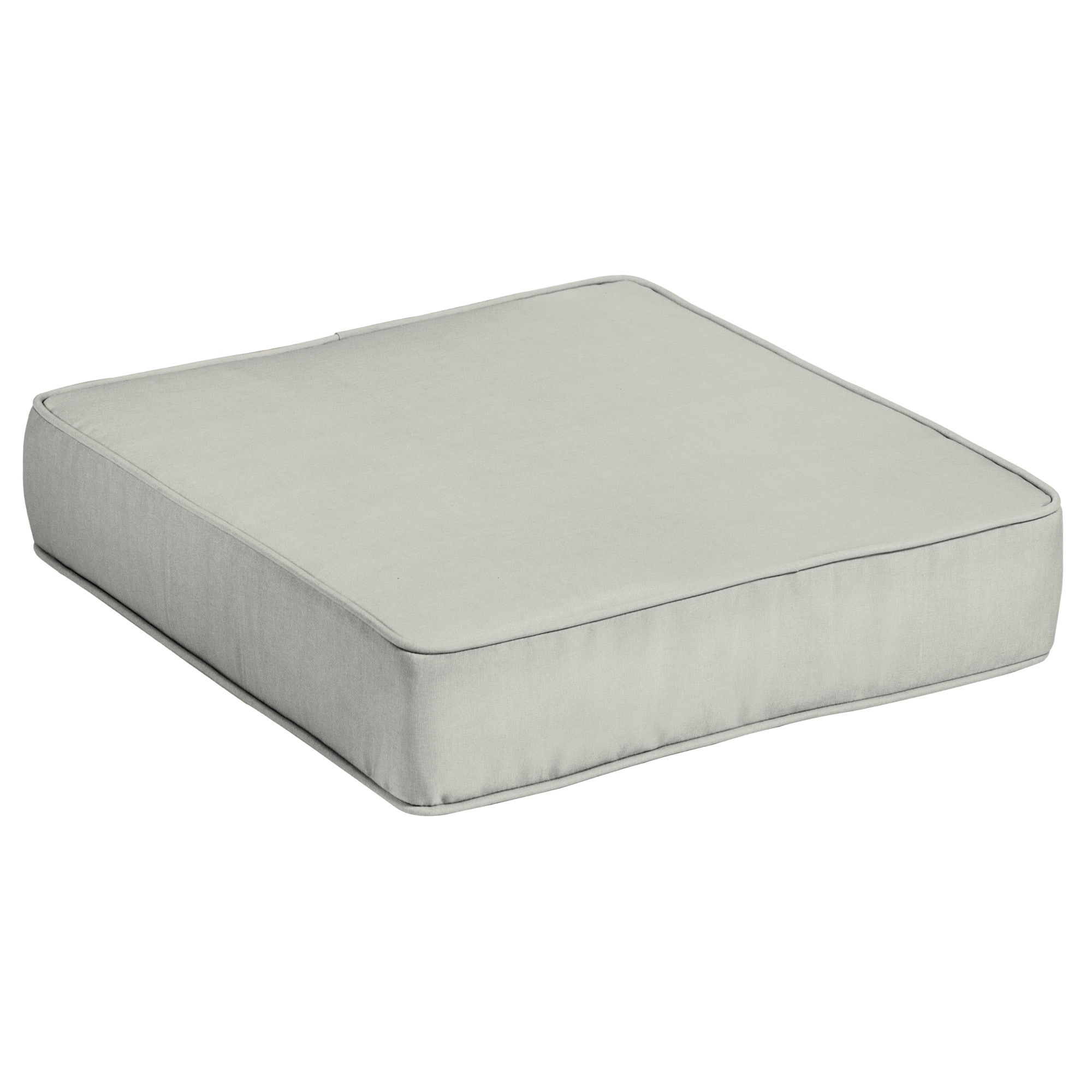 allen + roth 25-in x 25-in Grey Solid Deep Seat Patio Chair Cushion in the  Patio Furniture Cushions department at