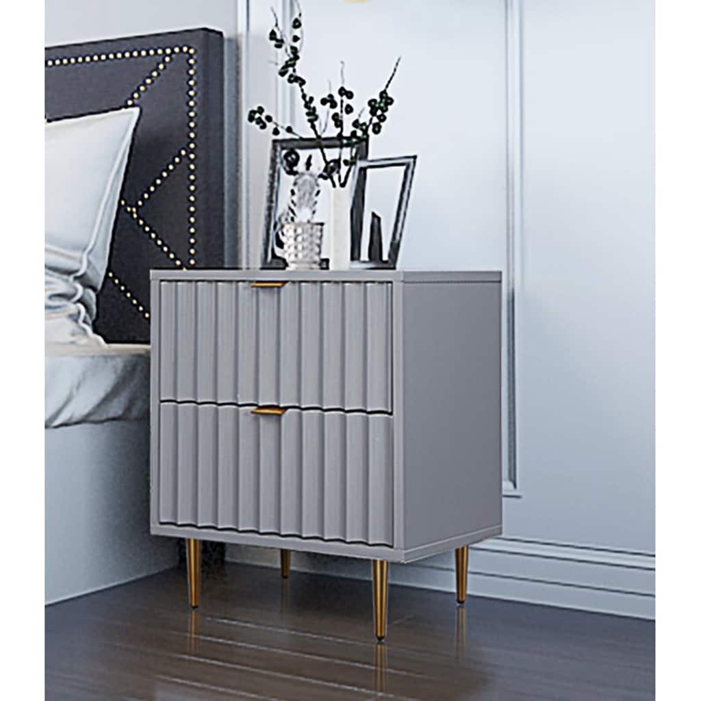 CASAINC WF-BEC-1472W-GY Gray Nightstand