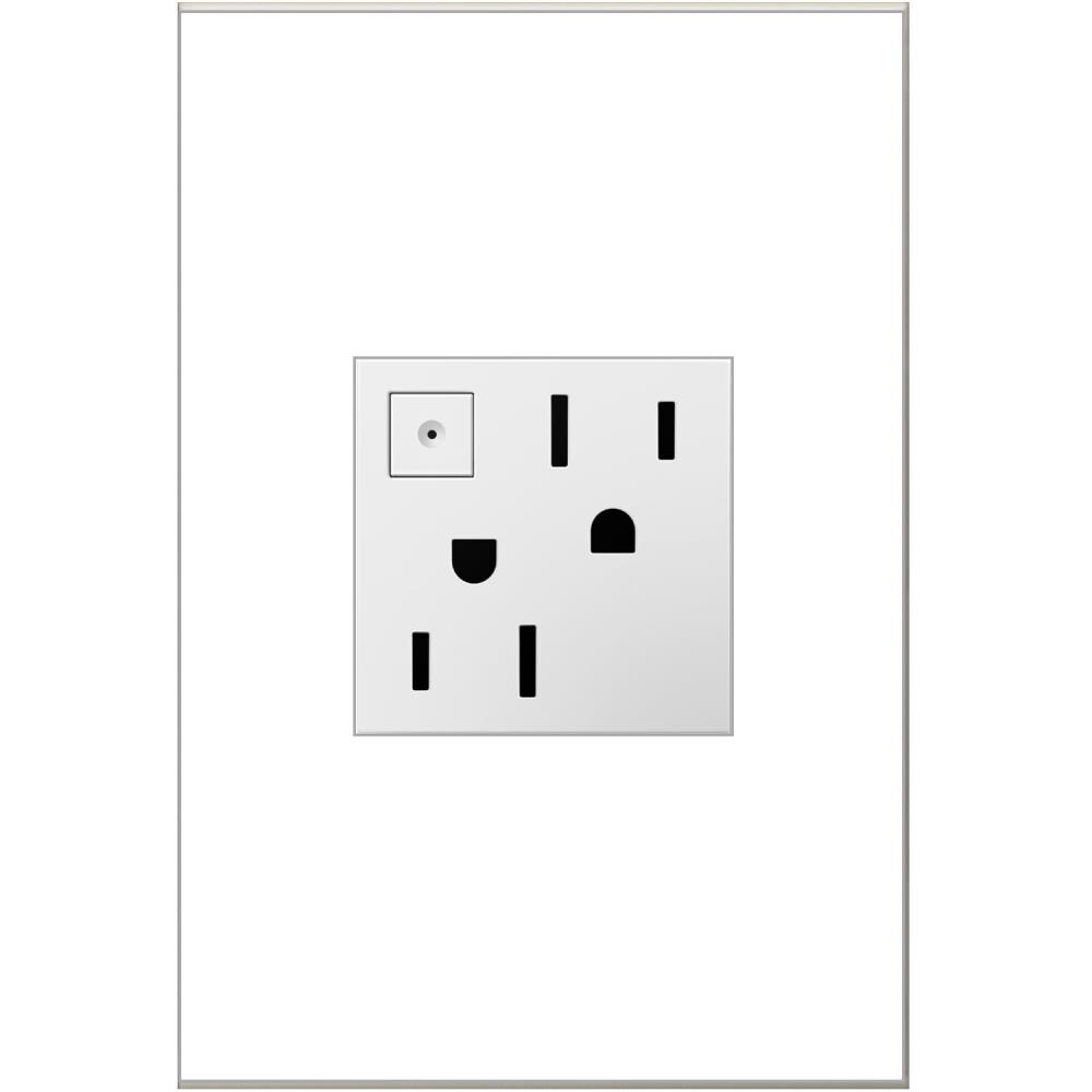 Legrand ARPS152W4 adorne 15 -Amp 125-volt Tamper Resistant Residential Duplex Outlet , White