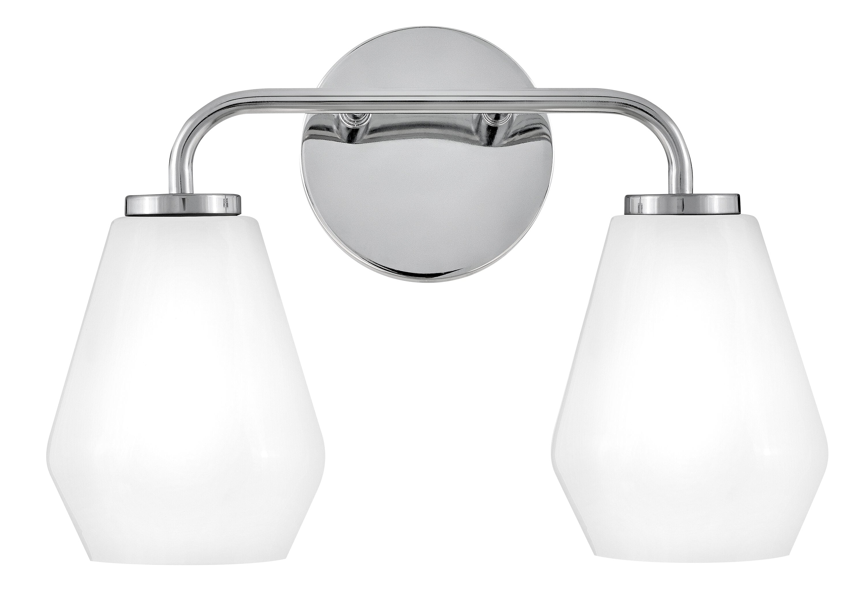 Lark 85502CM Gio 14.75-in 2 -Light Polished Chrome Transitional Vanity light