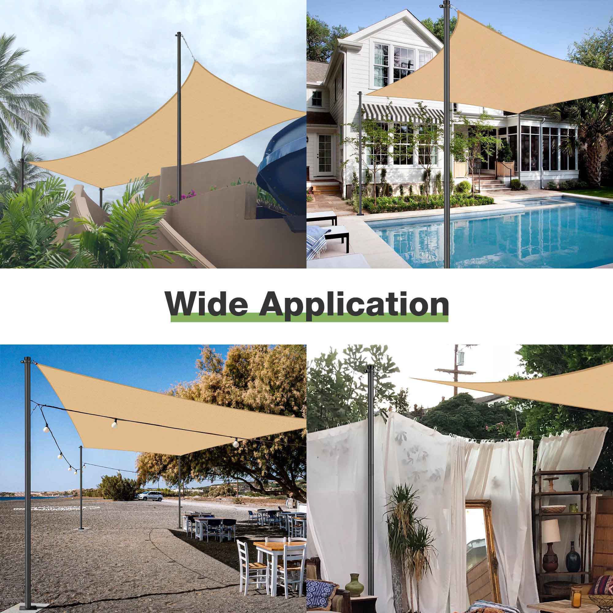 Yescom 07SSSSET016-1310-LO Shade-Sail-Fabric-Access - View #8