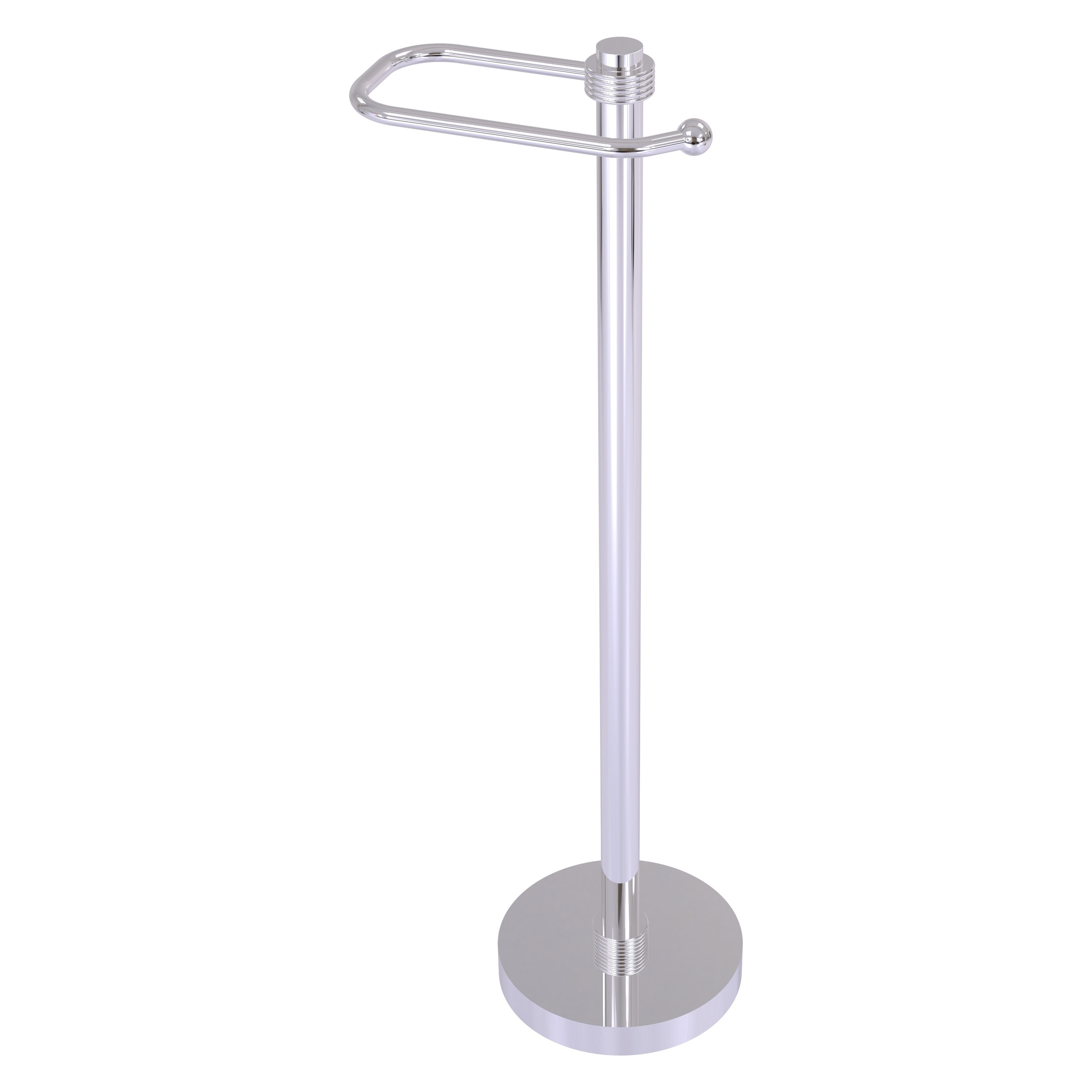 Allied Brass Matte Black Freestanding Single Post Toilet Paper Holder in  the Toilet Paper Holders department at