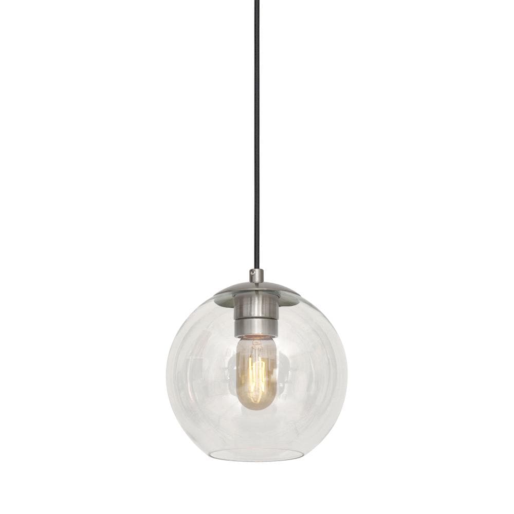 Forte Lighting Milo Brushed Nickel Modern/Contemporary Clear Glass ...