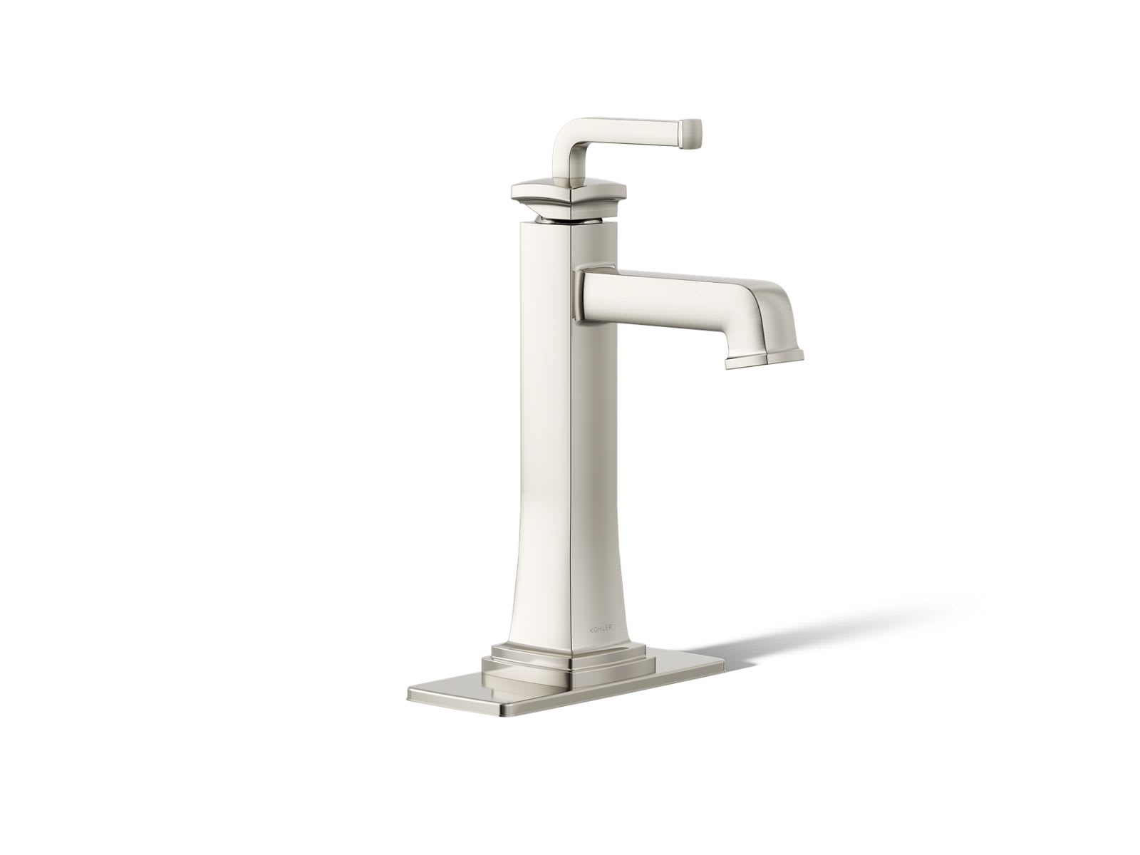 KOHLER 26430-4-SN Riff Tall single-handle bathroom sink faucet 1.2 gpm