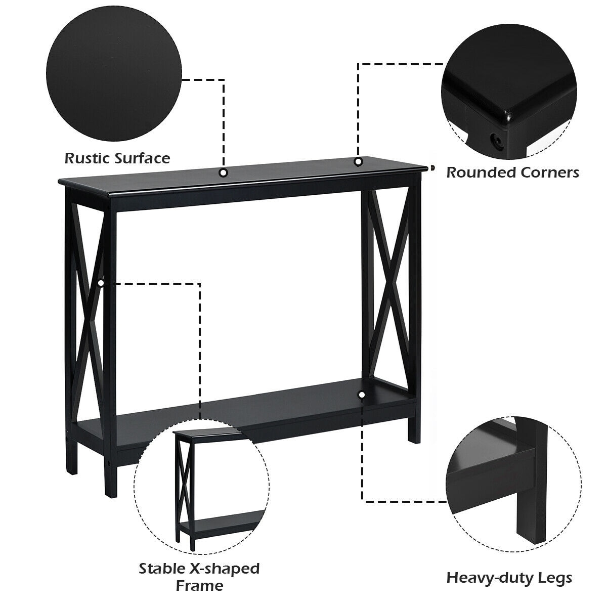 Volenca VOL-CEW46K Console-Sofa-Tables - View #6