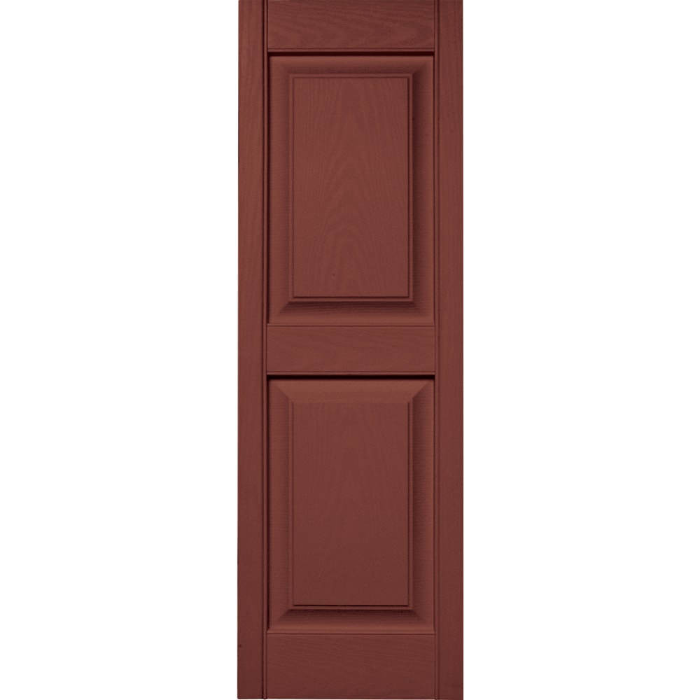 Vantage V4711447027 14.875-in W x 46.75-in H Cambridge Red Raised panel Exterior Shutters ( 1 -Pack )