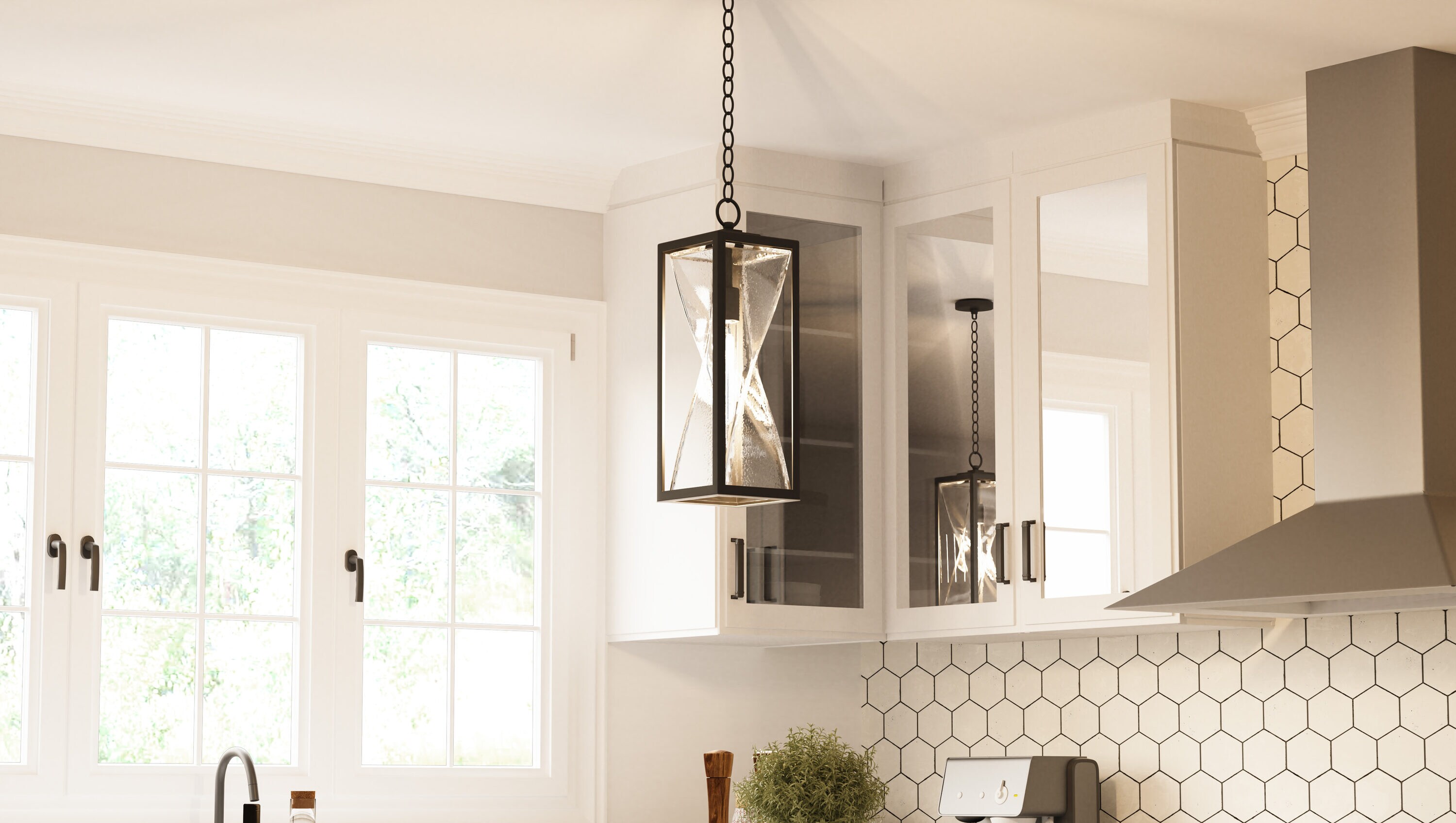 Quoizel Zarah 1 -Light Matte Black Transitional Textured