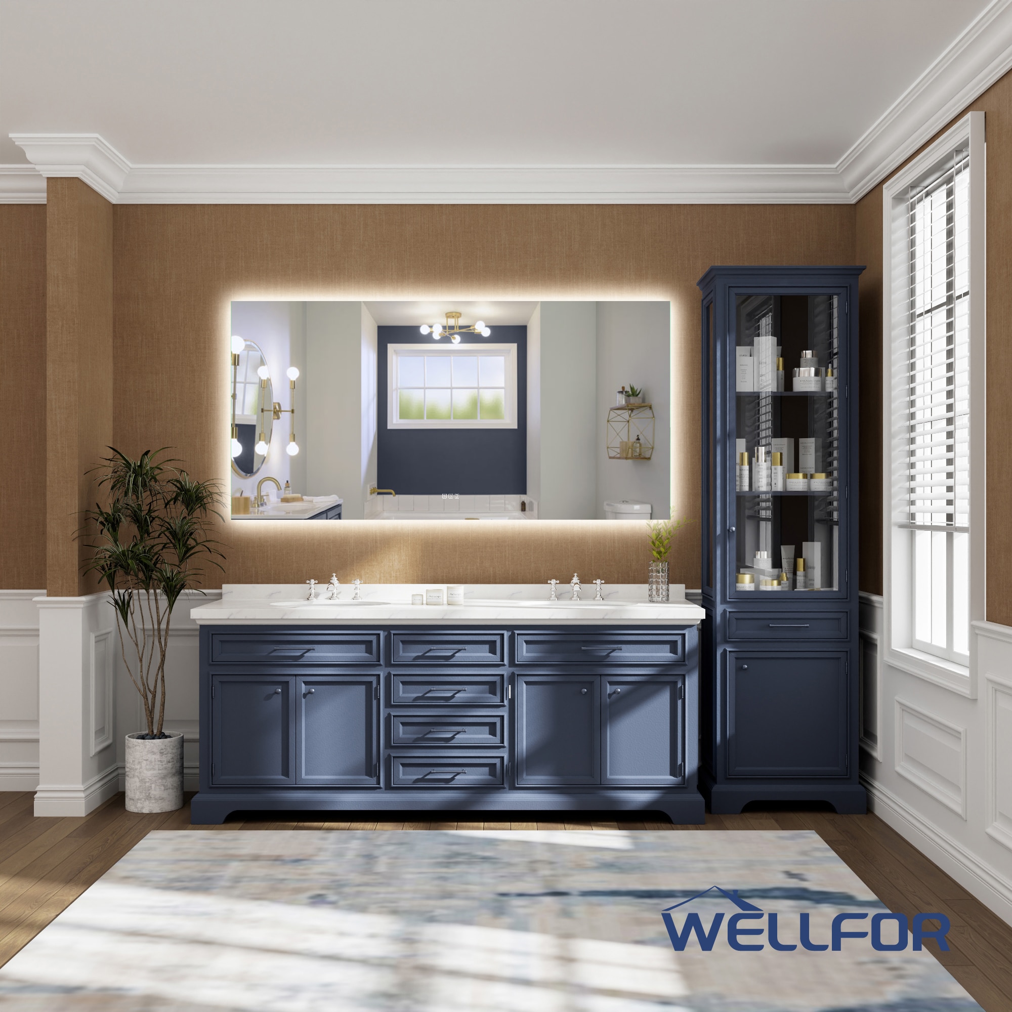 WELLFOR W15MRL7236 Framed-Bath-Mirrors - View #2