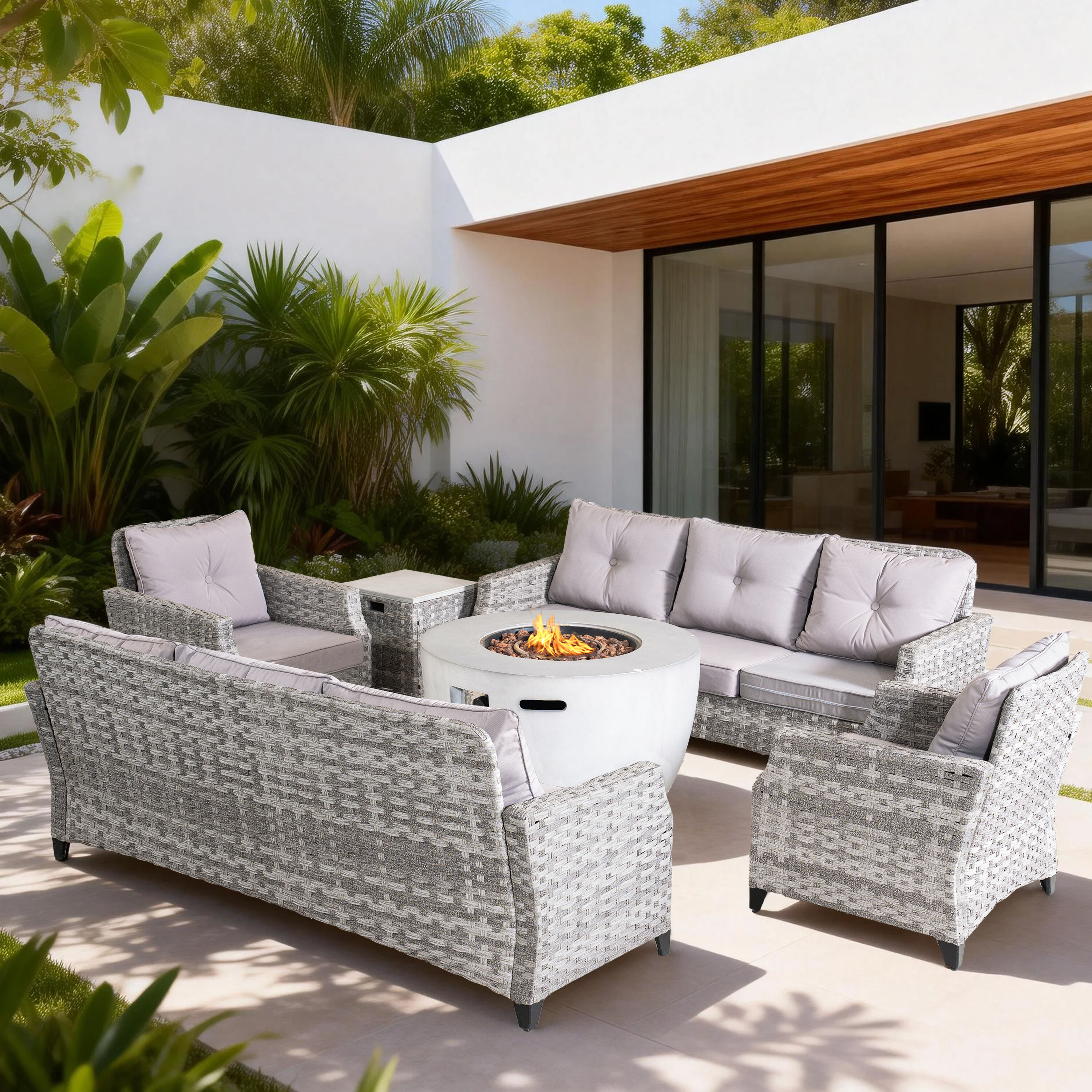 Direct Wicker DWS-183S2ST&2160 Patio-Conversation-Sets - View #4