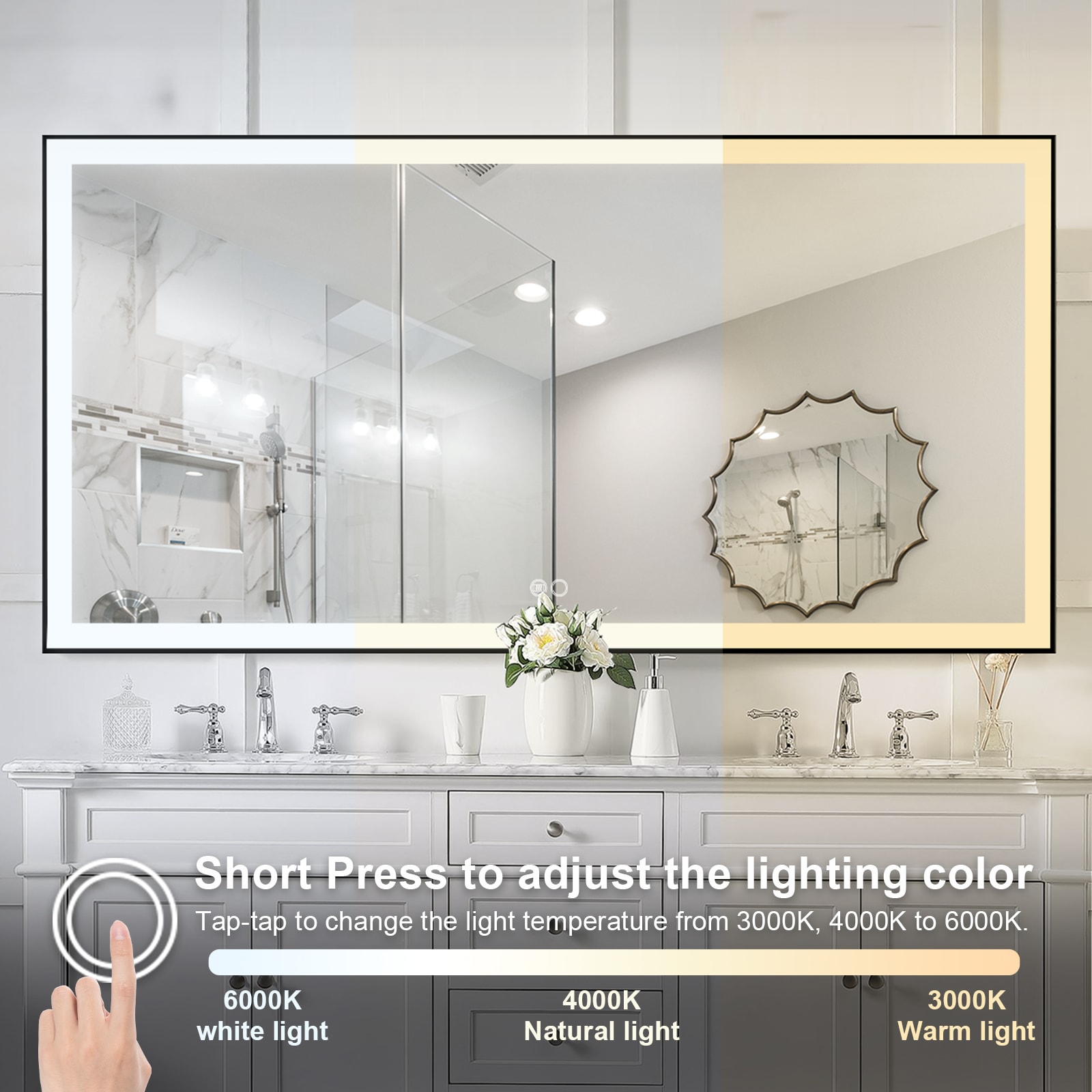Forclover MEAM-5F6028MB Framed-Bath-Mirrors - View #4
