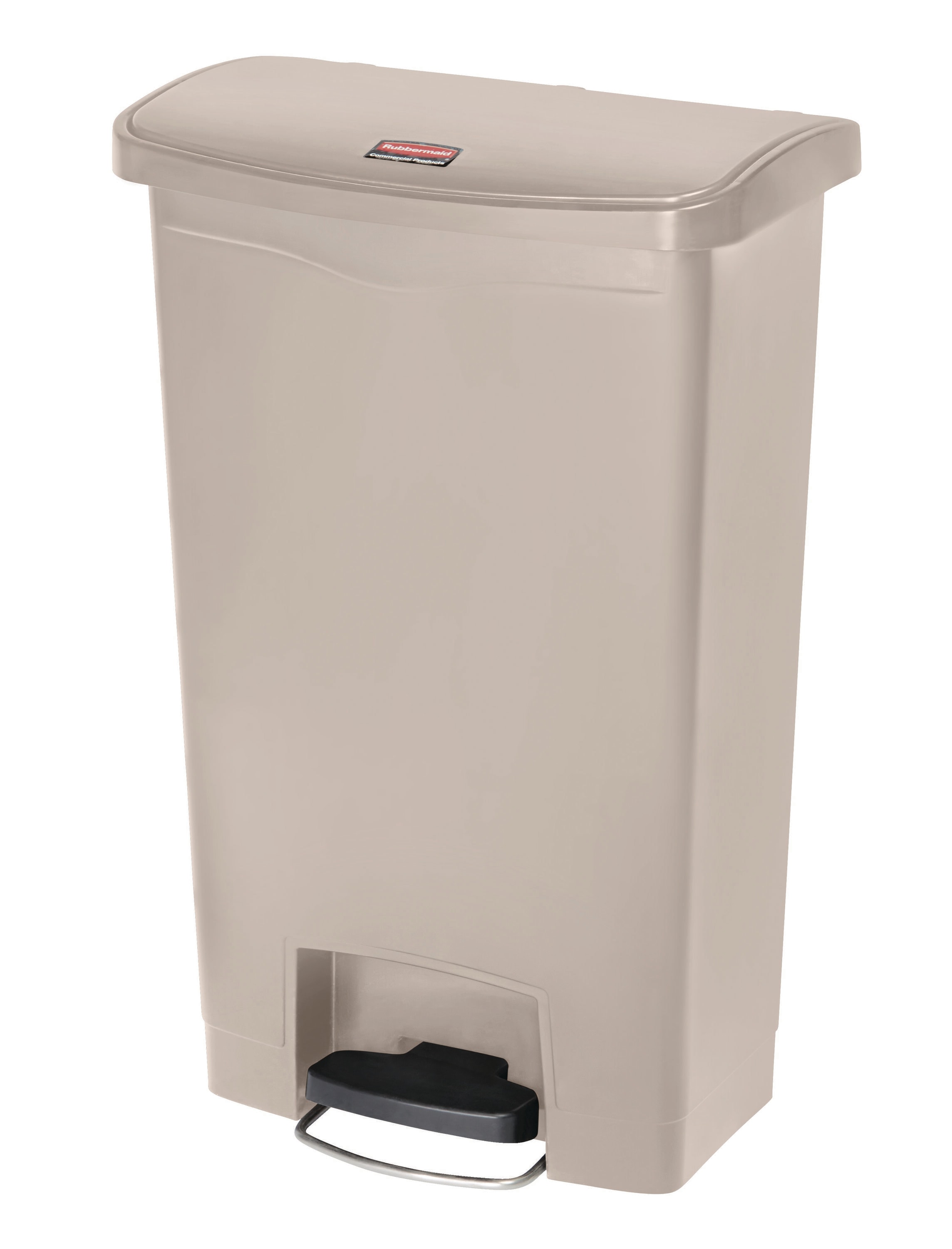 Rubbermaid Commercial 15 gal. Plastic Round Trash Can, Beige