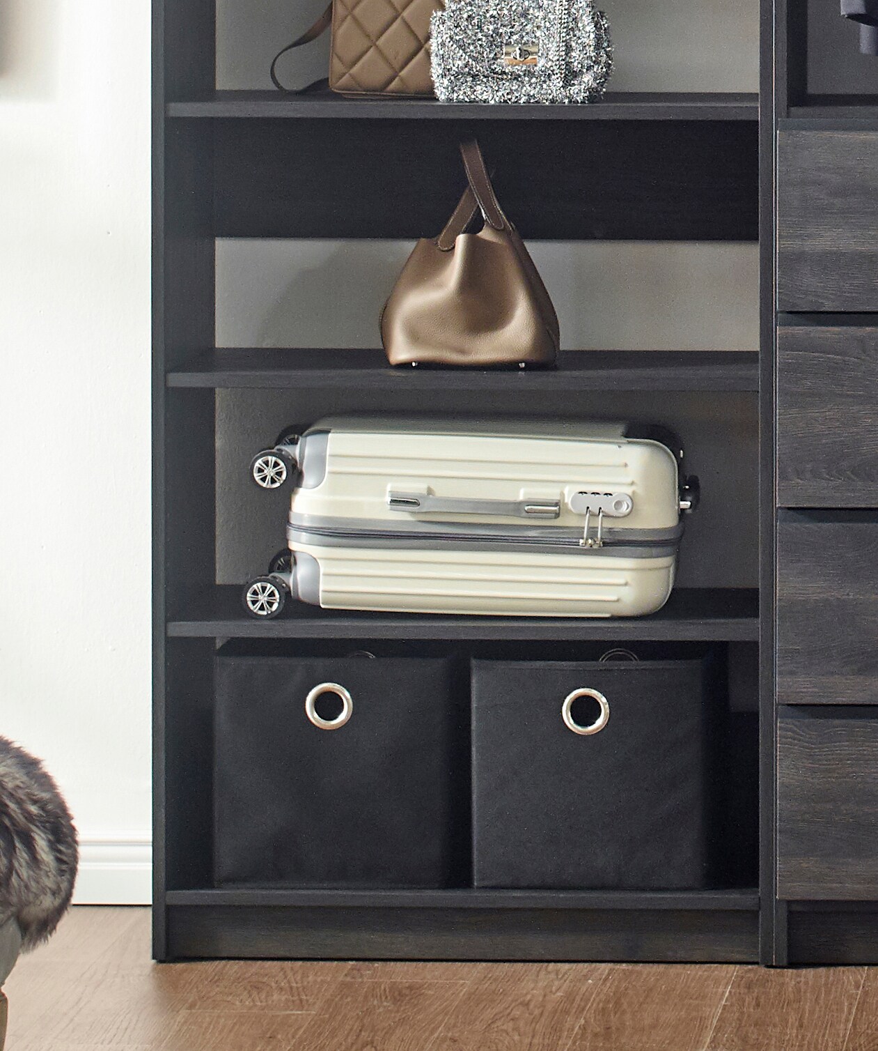 Klair Living PROSPER-EDB BLK Wood-Closet-Kits - View #3