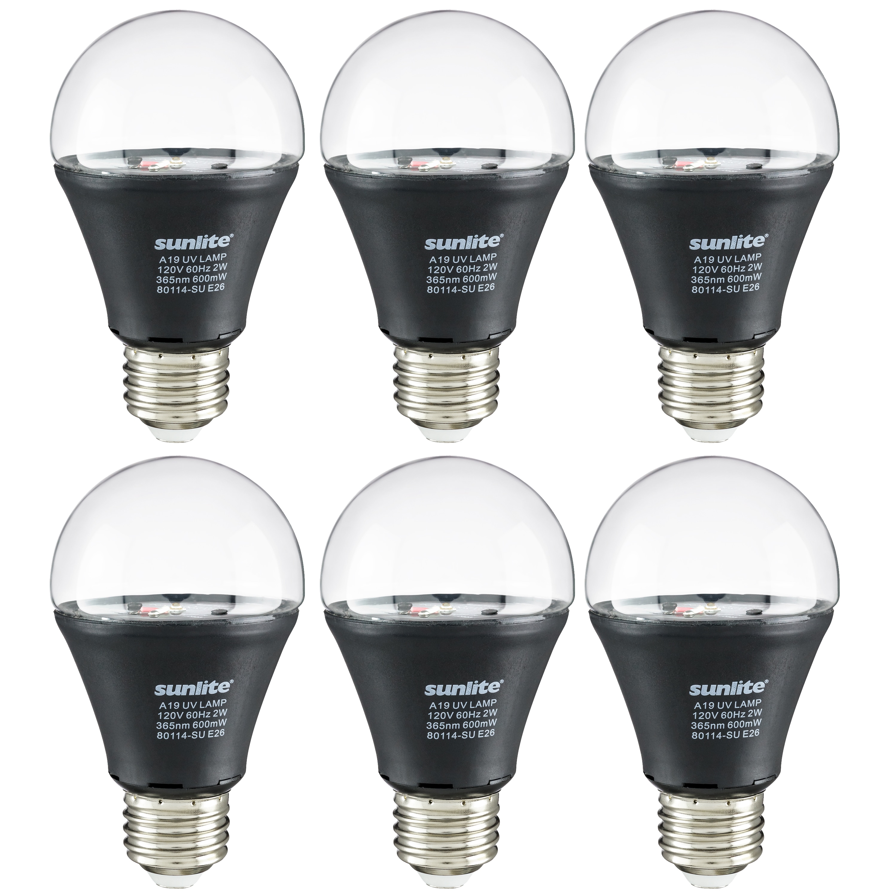 Sunlite A19 Black Medium Base (e-26) LED Light Bulb (6-Pack) in the General Purpose Light Bulbs department at Lowes.com