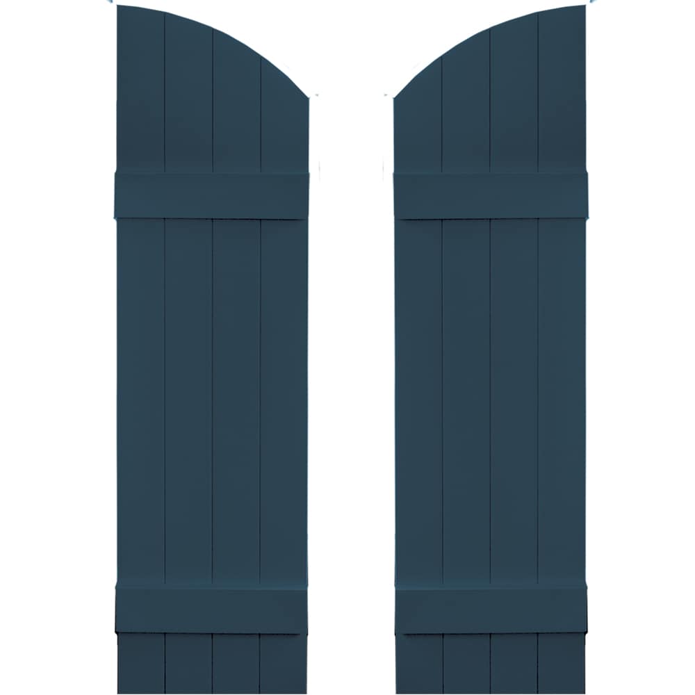 Vantage V5931445036 13.875-in W x 45-in H Classic Blue Board and batten Exterior Shutters ( 1 -Pack )