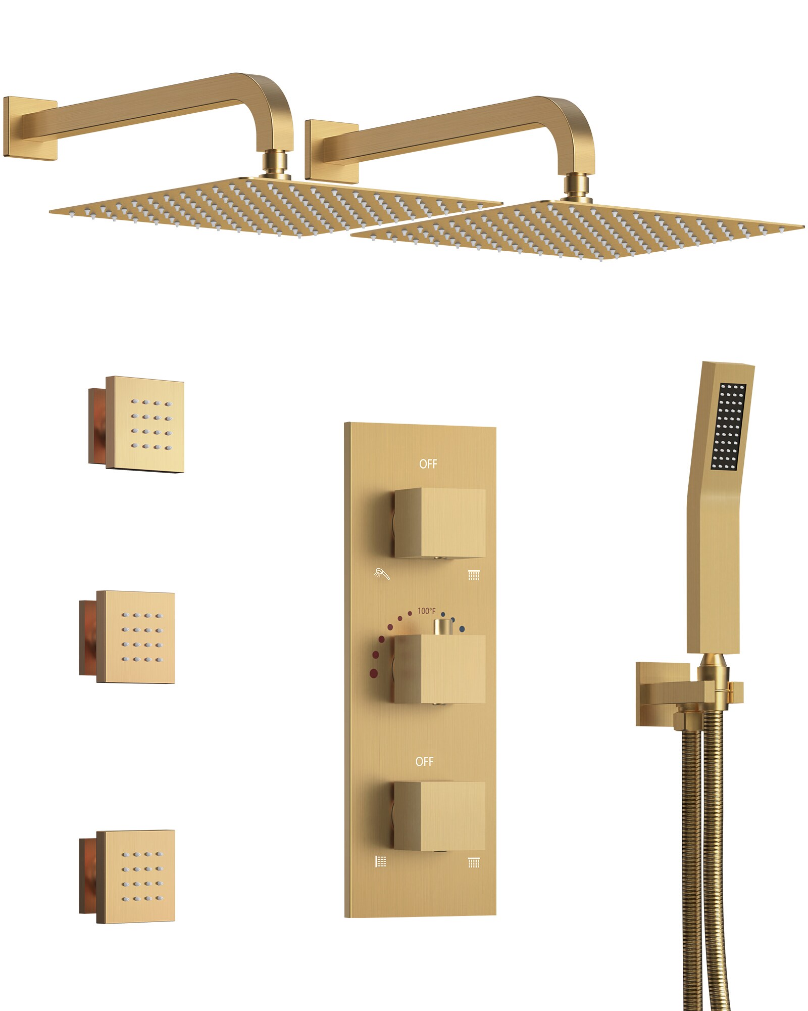 GRANDJOY SFS-1068-GD12 Showerhead-Bar-Panels - View #14