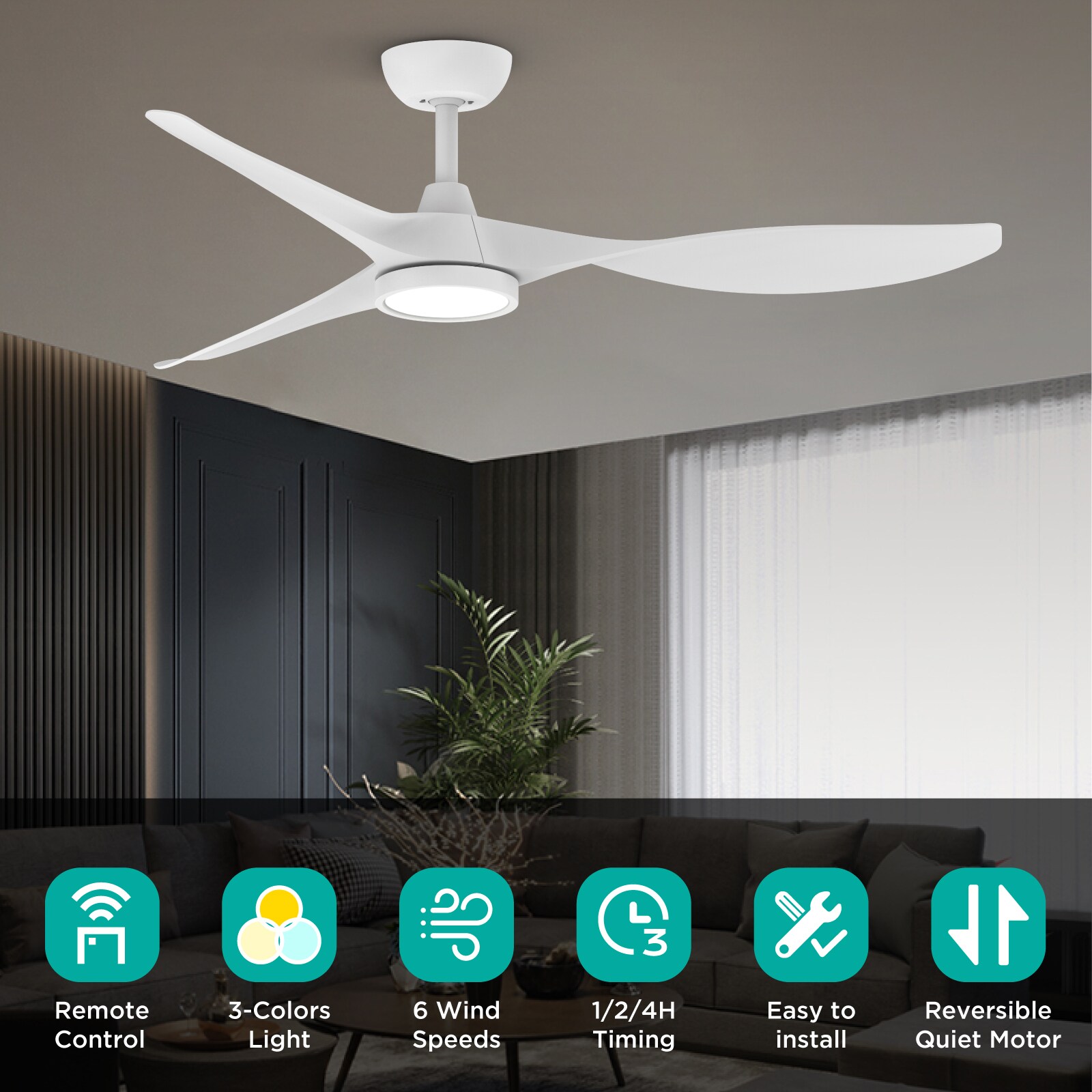 TALOYA TLY-RT-WE-D52 Ceiling-Fans - View #2