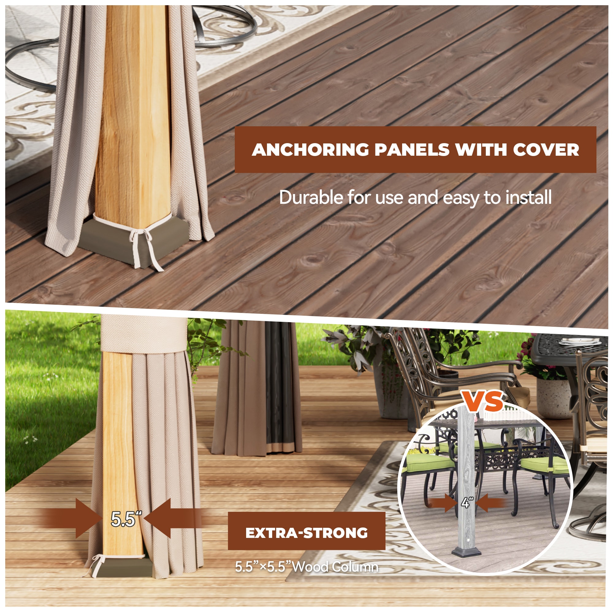 Dimakai DK-0605LC1679 Wood-Resin-Gazebos - View #7