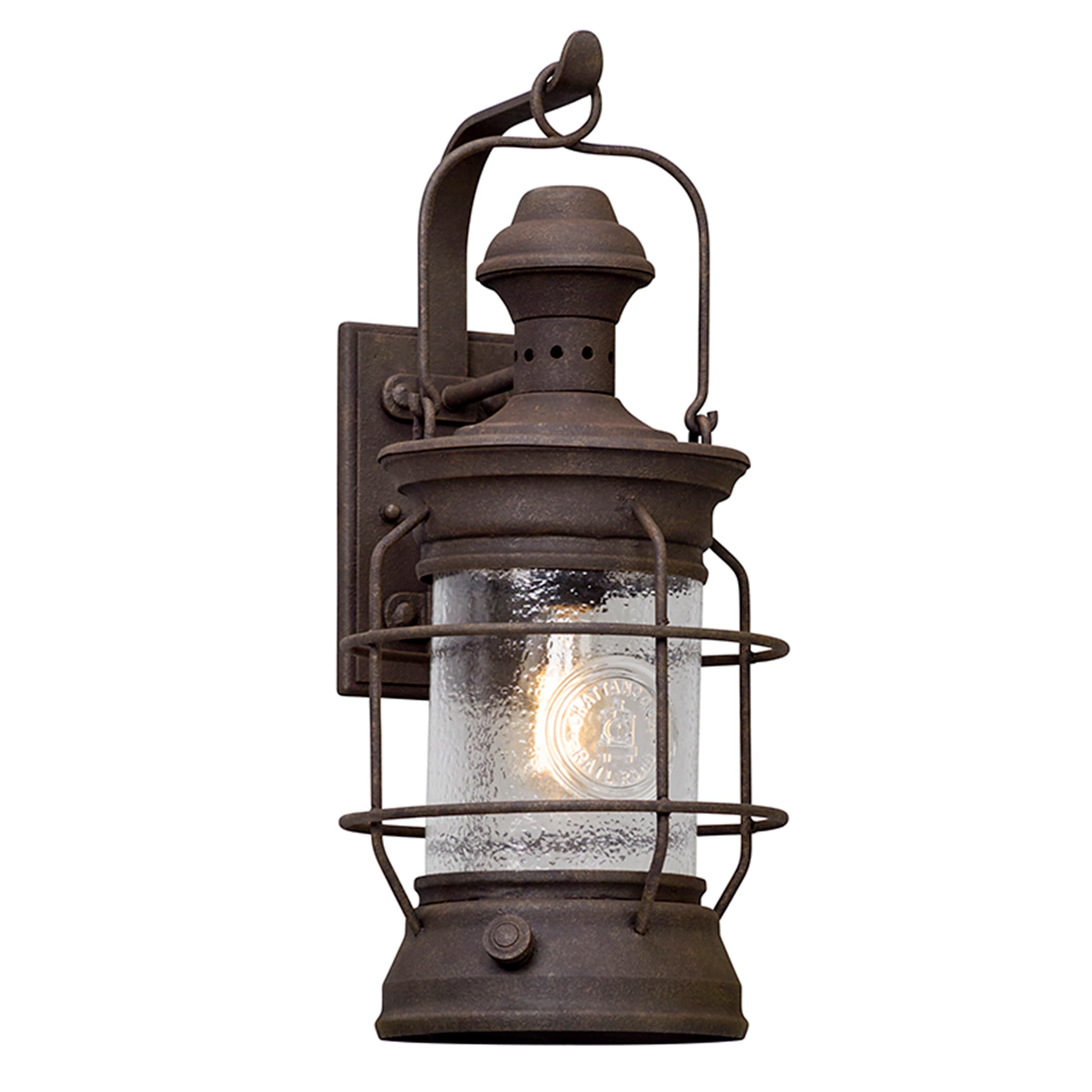 Troy Lighting B5053 Atkins 1-Light 22-in H Centennial Rust Outdoor Wall Light