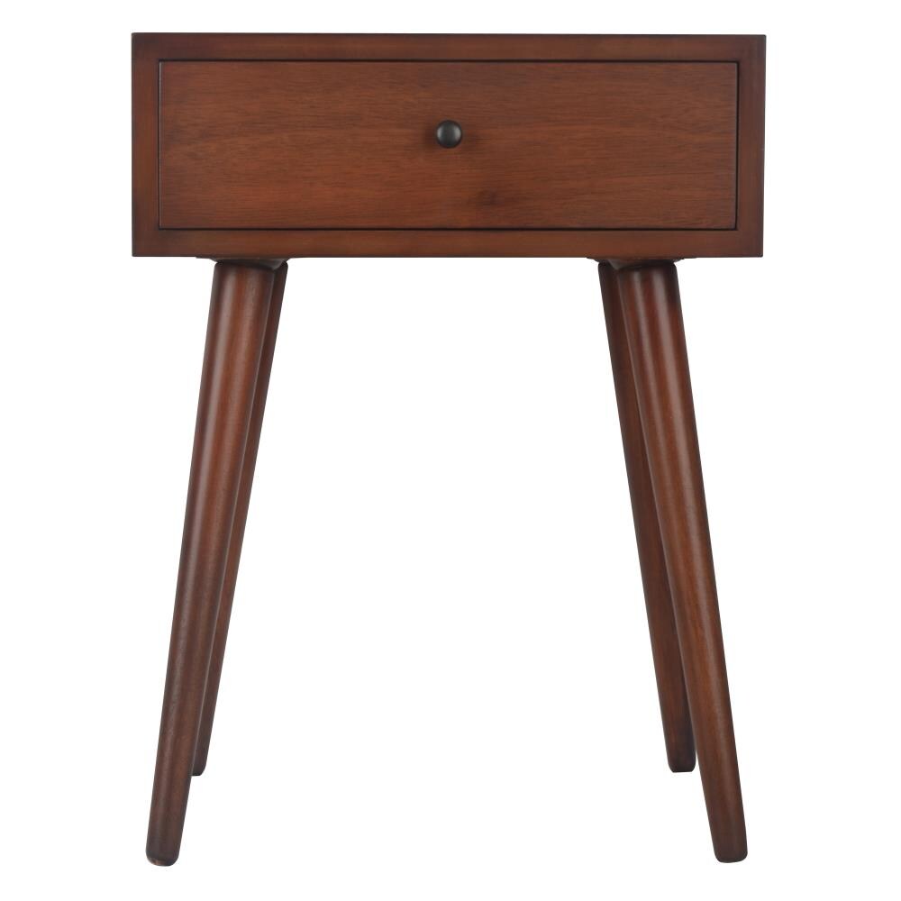 Light walnut deals side table