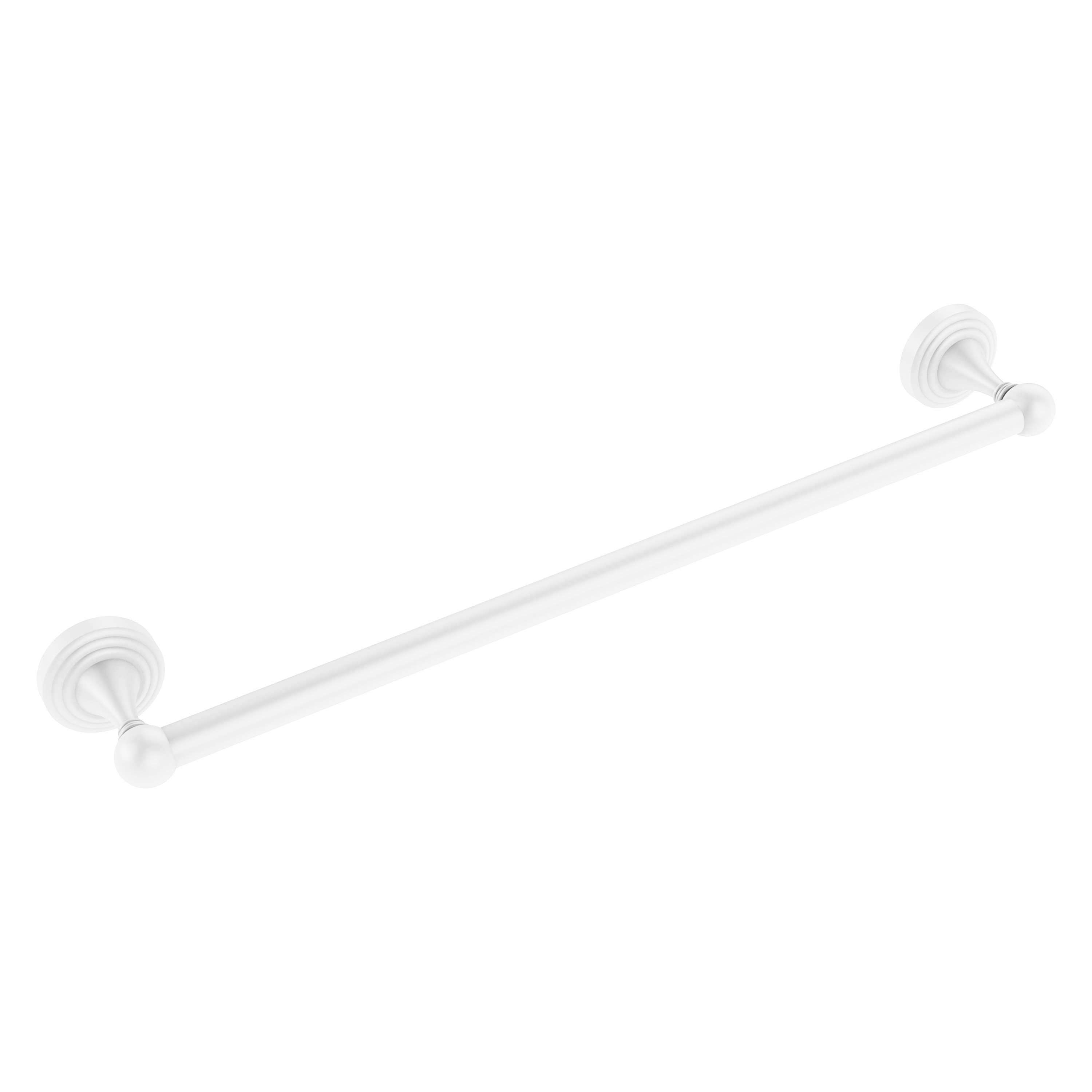 Allied Brass SG-41/30-WHM Sag Harbor 30-in Matte White Wall mount Single Towel Bar