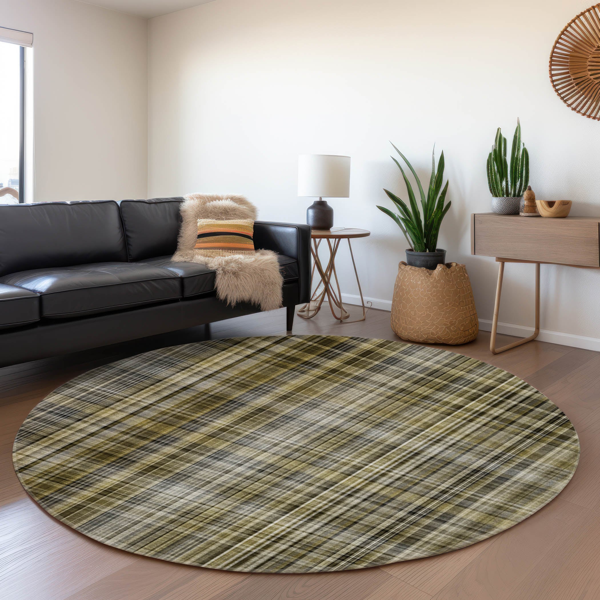 Addison Rugs AMF504PP5X8 Mayfield AMF504PP 5 x 7 (ft) Loomed Polyester Purple Rectangular Indoor Abstract Machine washable Area rug