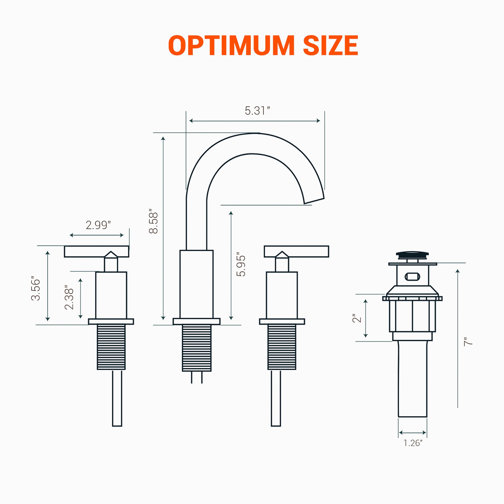 androme A300-BLACK Lavatory-Faucets - View #6