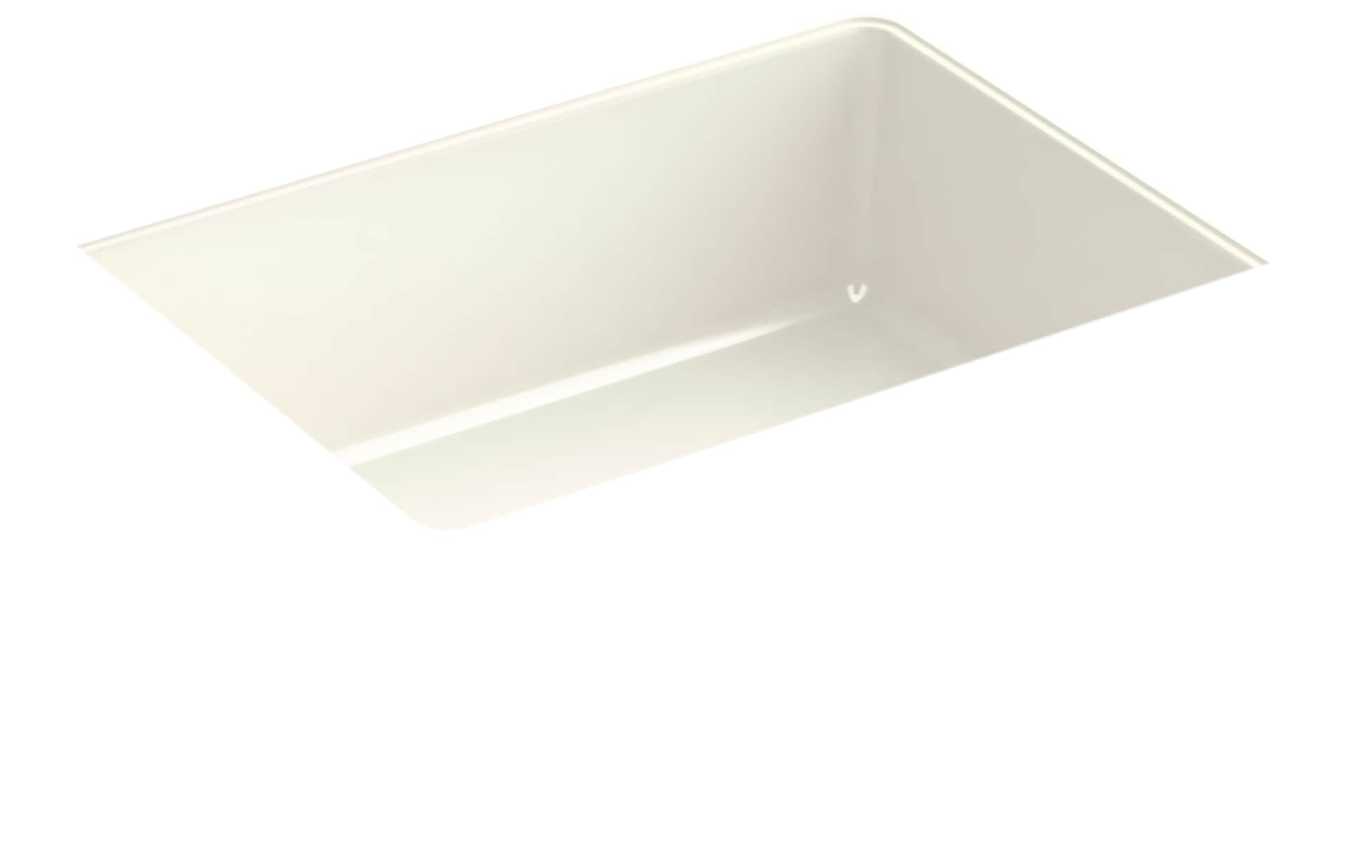 KOHLER K-8189-96 Verticyl Rectangle Vitreous china Undermount Rectangular Traditional Biscuit Bathroom Sink ( 13.375-Inches x 17.125-Inches )