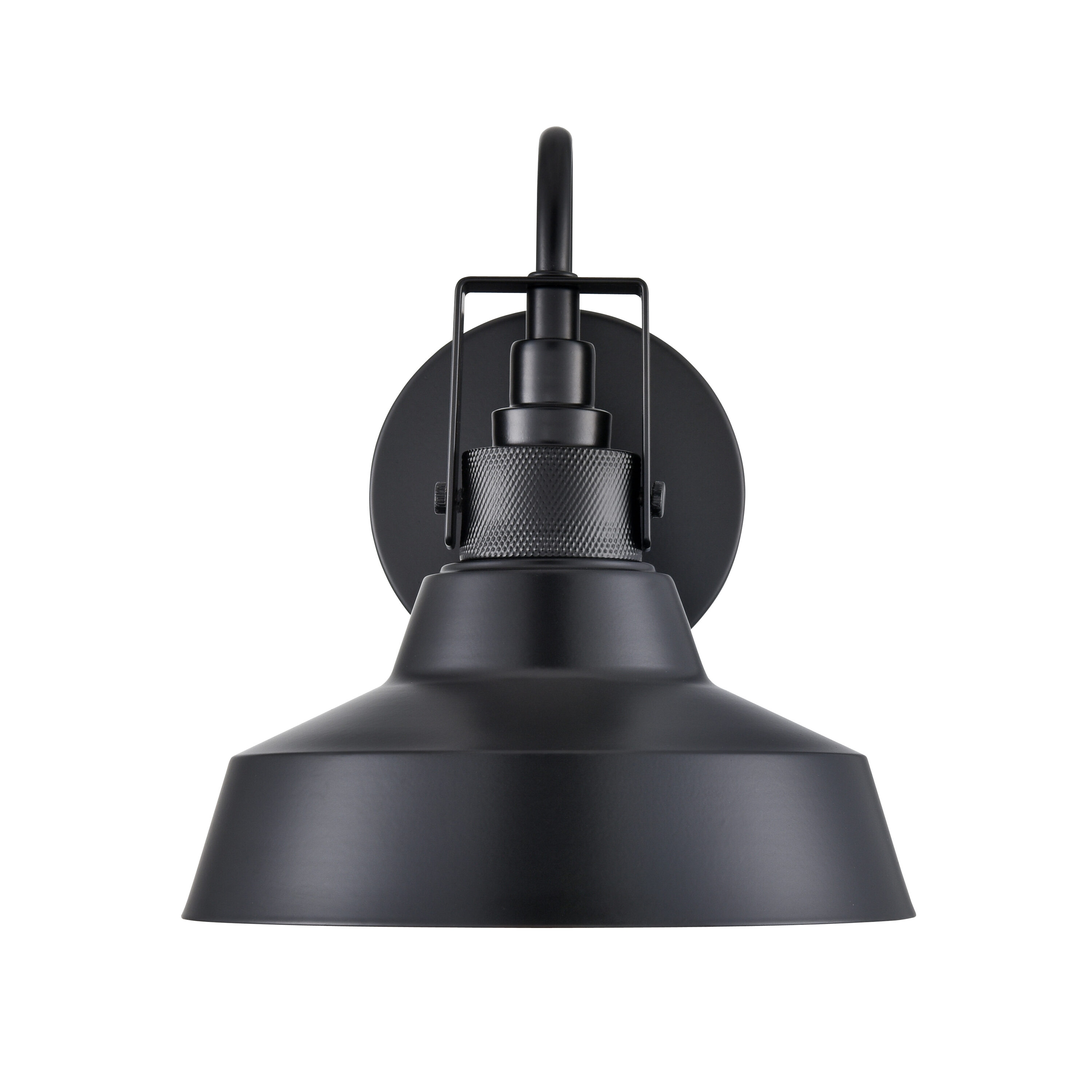 Millennium Lighting 71001-PBK Axell 1 -Light 9-in H Matte Black Hardwired Outdoor Wall Light