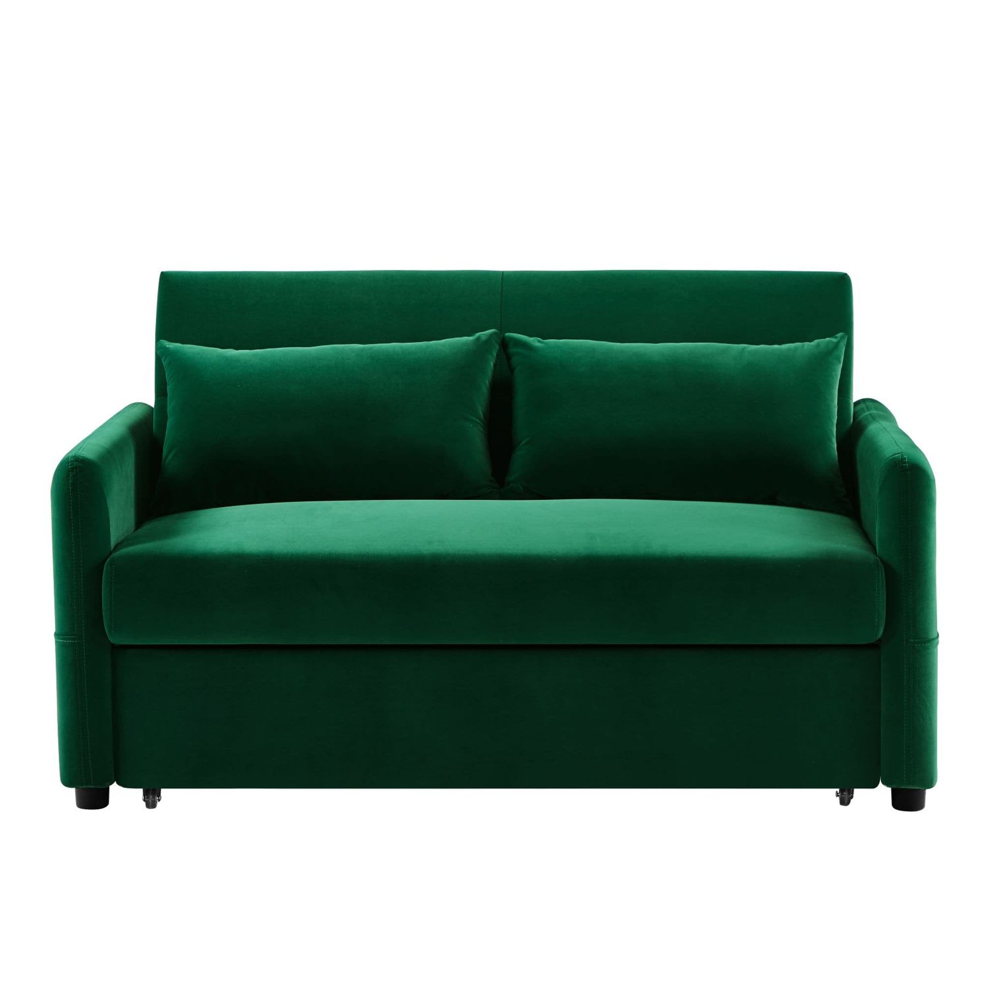 JASMODER L2033DG 33.90-Inches Modern Green Sofa