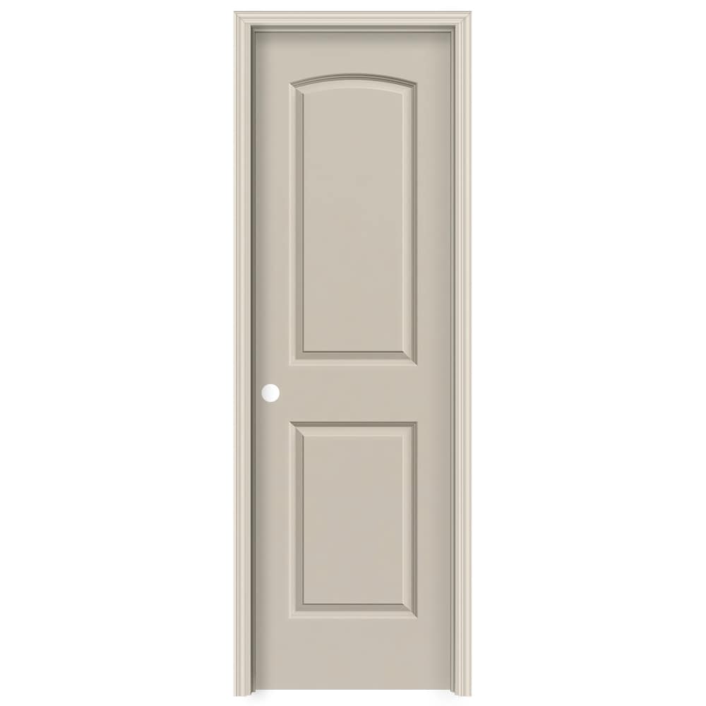 RELIABILT 24-in x 80-in Hollow Core 2-panel Round Top Right Hand Smooth Primed Molded Composite Split Jamb Single Prehung Interior Door (366 Casing) -  PRO10131274