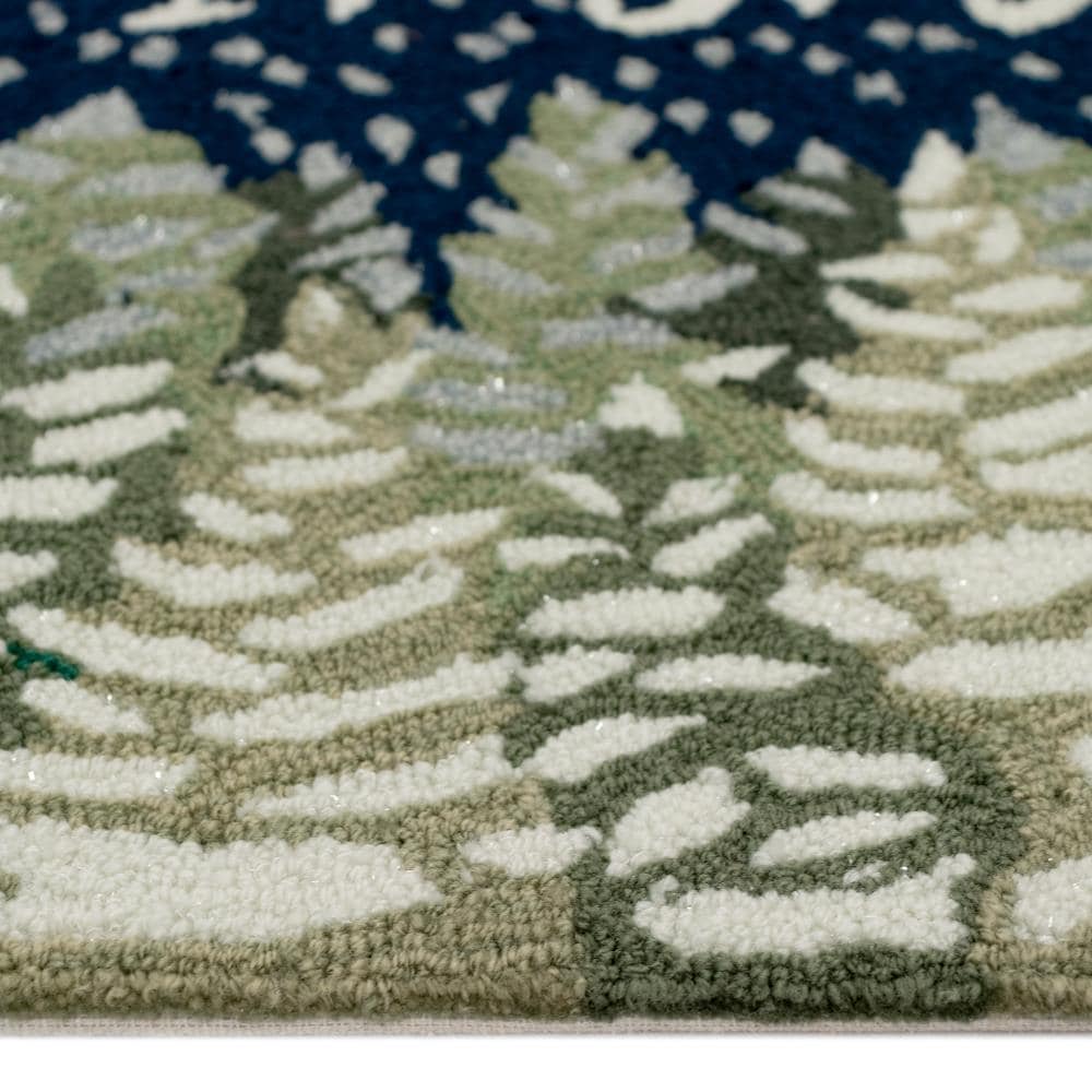 Liora Manne 2-ft x 3-ft Midnight Rectangular Indoor or Outdoor Decorative  Winter Door Mat in the Mats department at