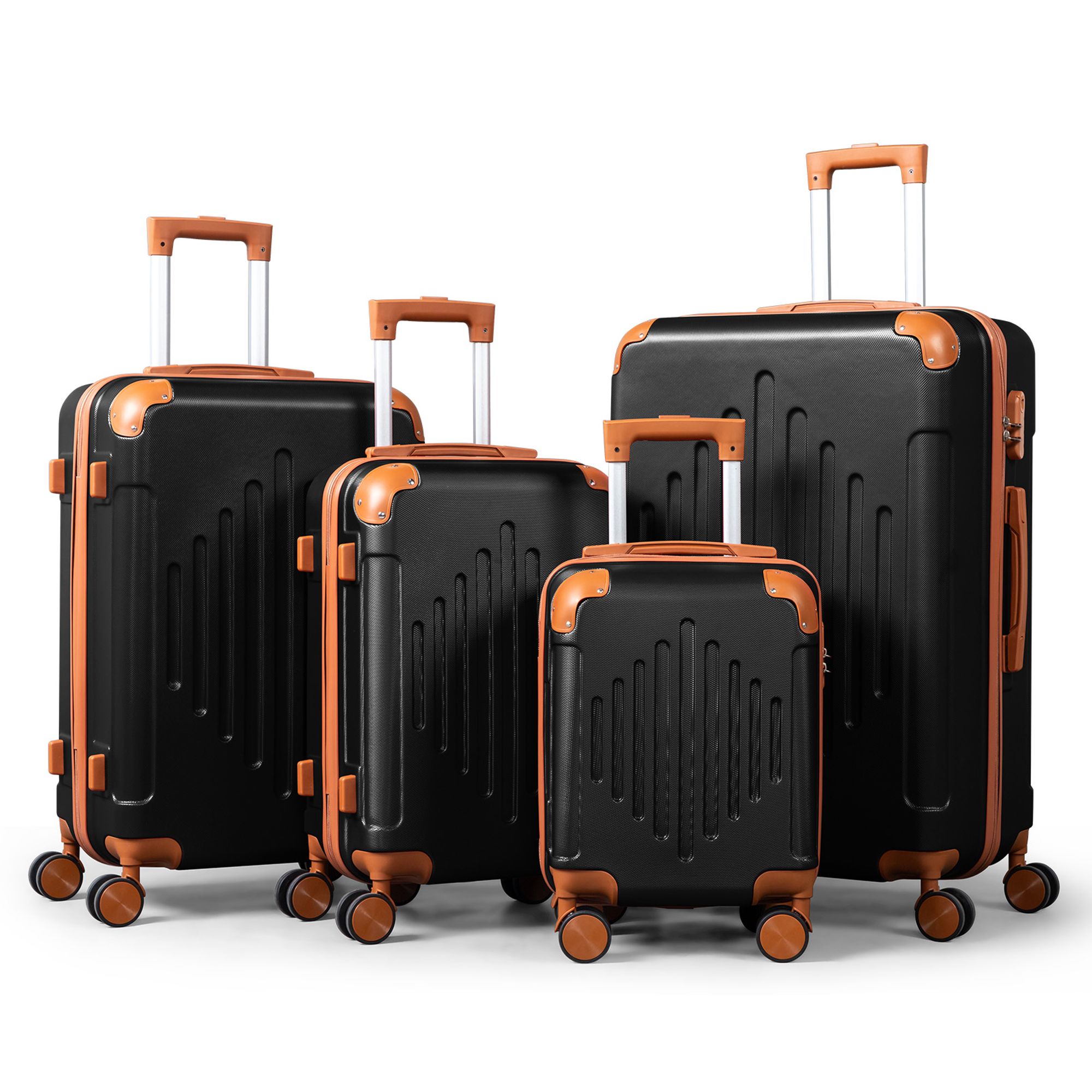 Winado 4 Piece Hardside Luggage Set 16 20 24 28 Inch with TSA
