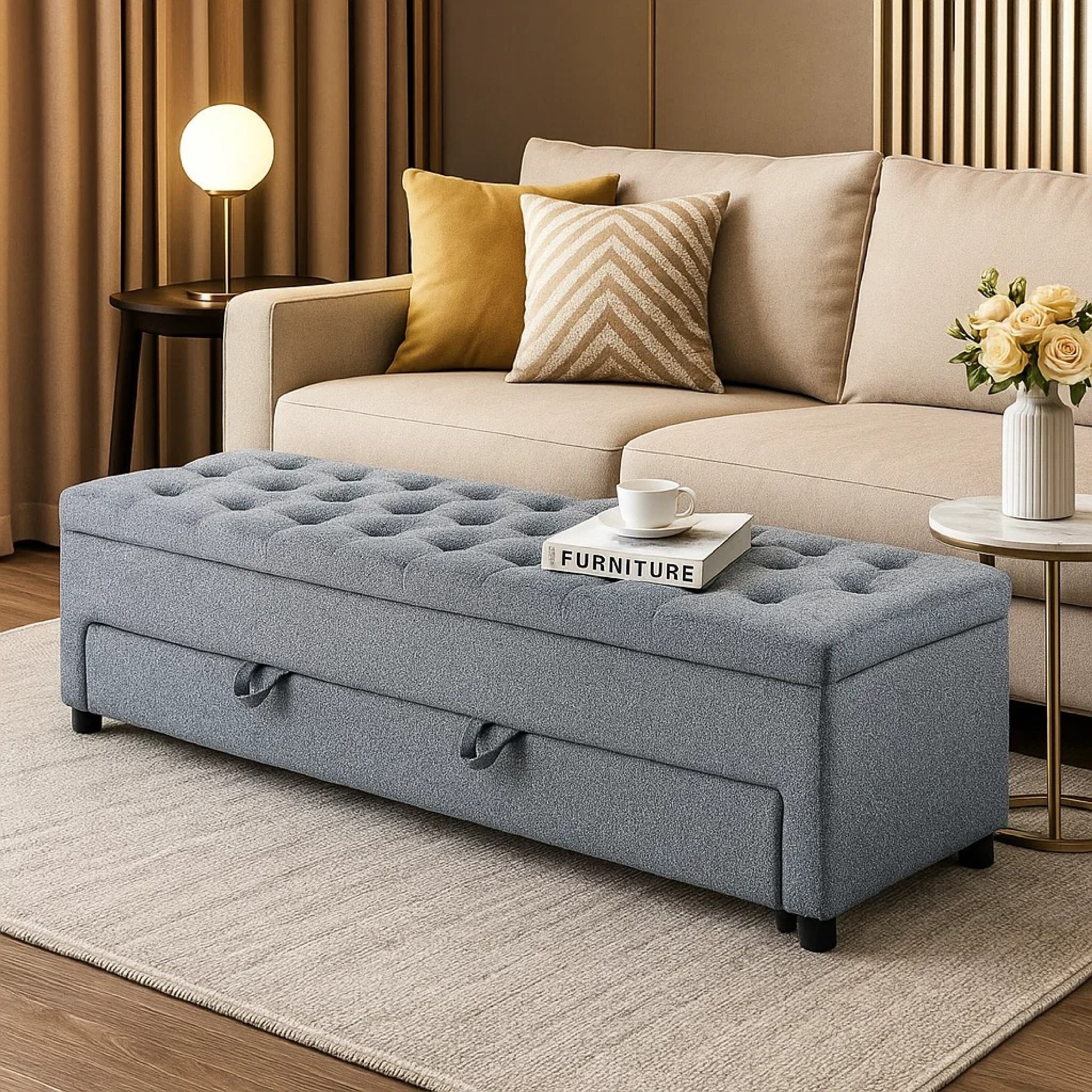 Benzara BM341054 Indoor-Ottomans - View #7