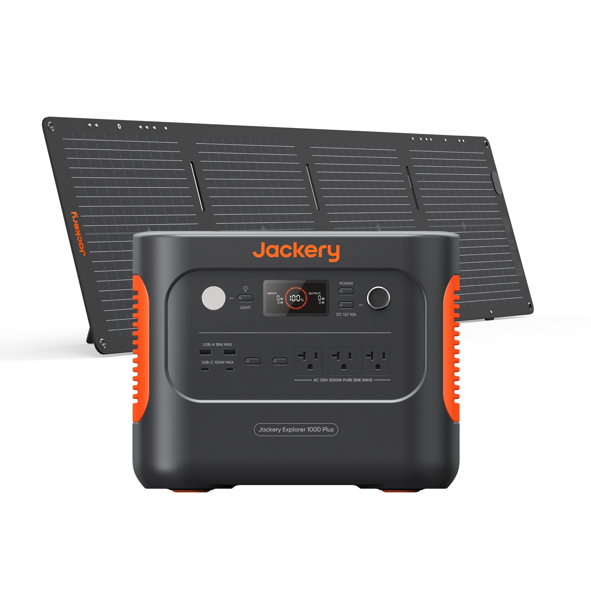 Jackery Explorer 1000 Plus Solar Generator 2000-Watts Portable Power  Station (1 Solar Panel Included) in the Portable Power Stations department  at Lowes.com