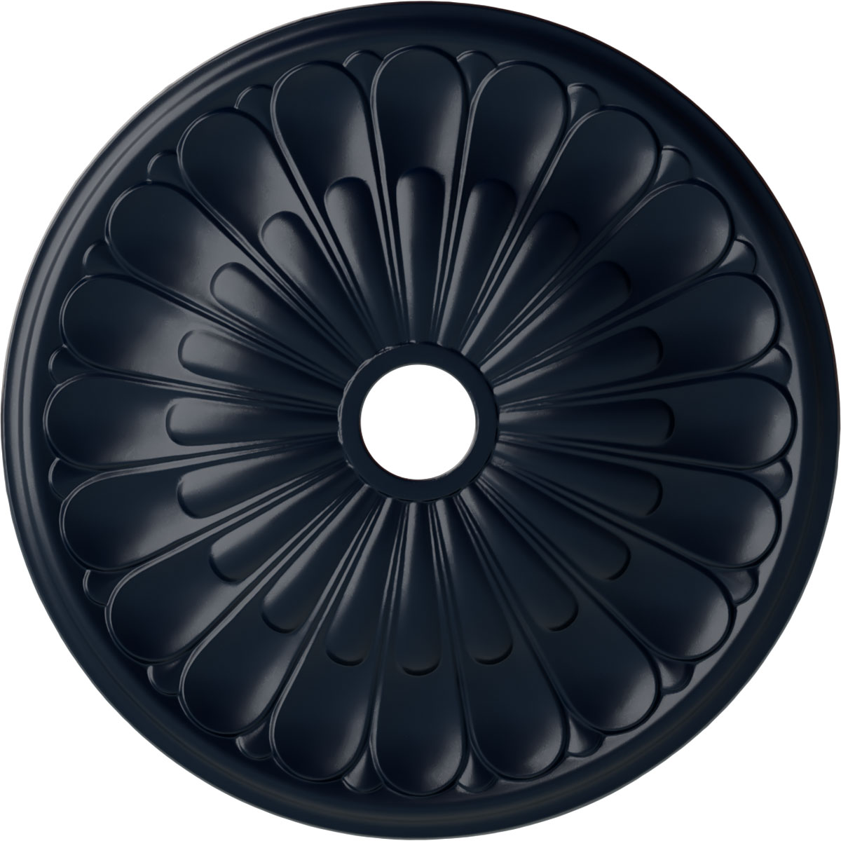 Ekena Millwork CM26ELMDF Elsinore 26.75-in W x 26.75-in L Painted Midnight Dream Polyurethane Whole Ceiling Medallion