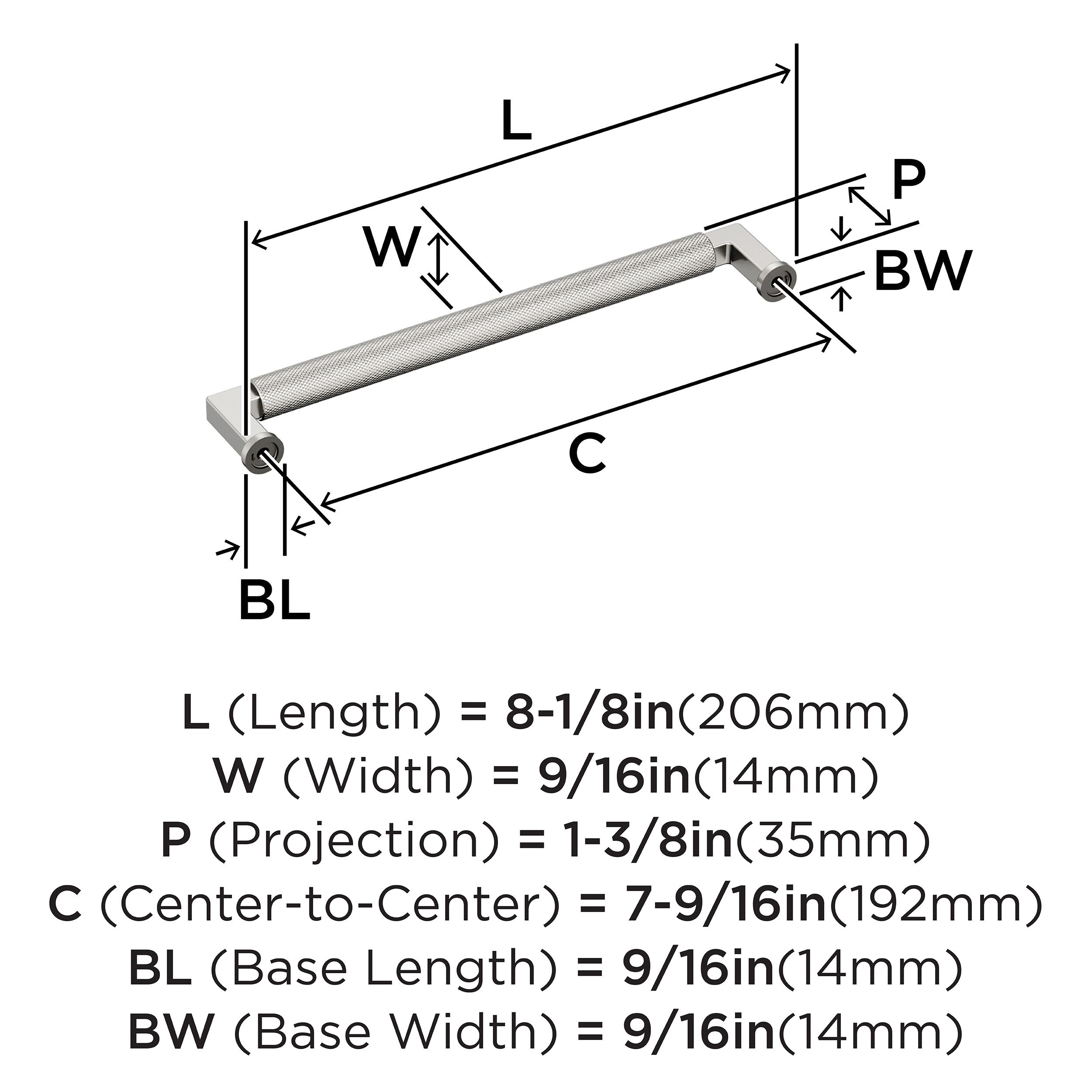 Amerock BP37626PN Cabinet-Pulls - View #4