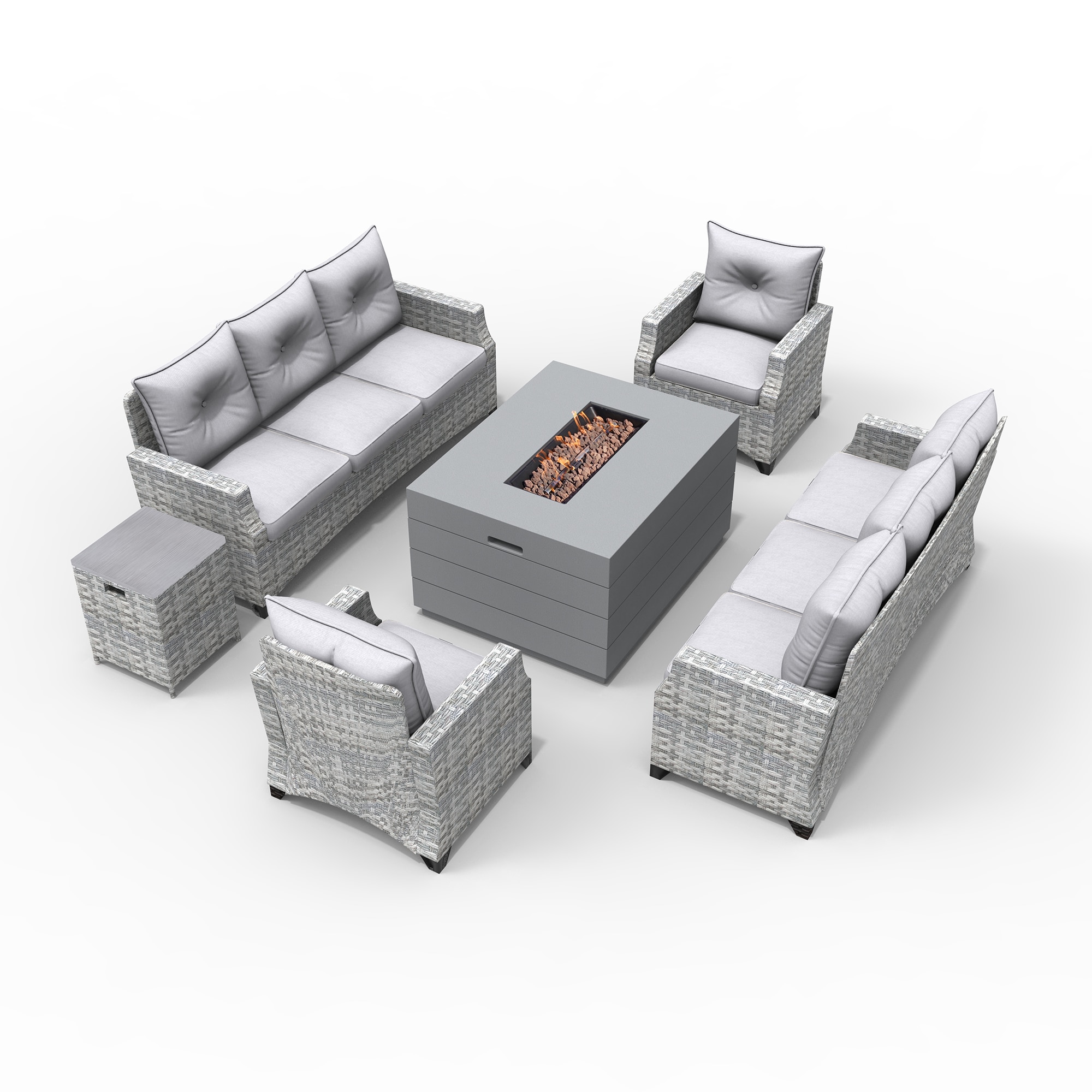 Moda Furnishings 2150-1802-3S Patio-Conversation-Sets - View #2