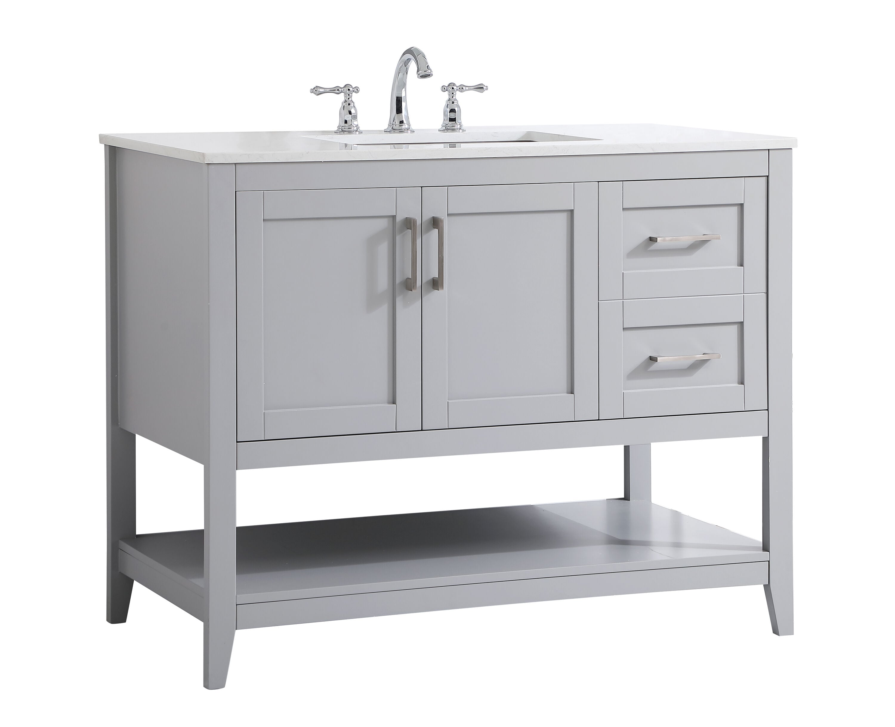 Elegant Decor FI48042GR Bath-Vanity-Combo - View #3