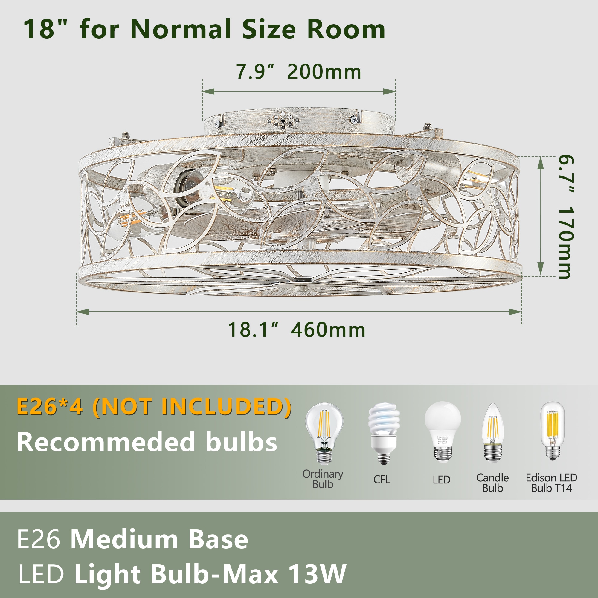 Sunrinx MG9-CF-8 Ceiling-Fans - View #6