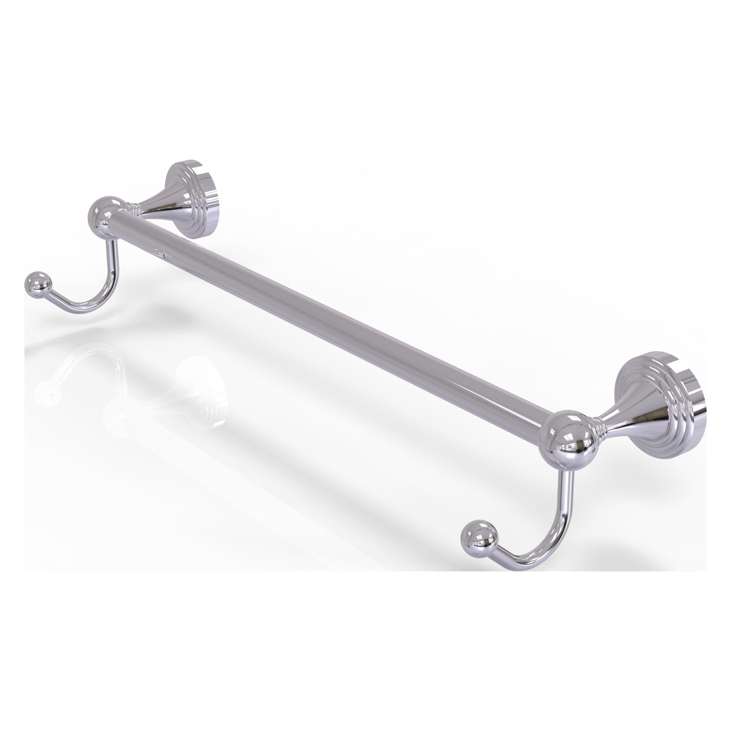 Allied Brass SG-41-30-HK-PC Sag Harbor 30-in Polished Chrome Wall mount Single Towel Bar