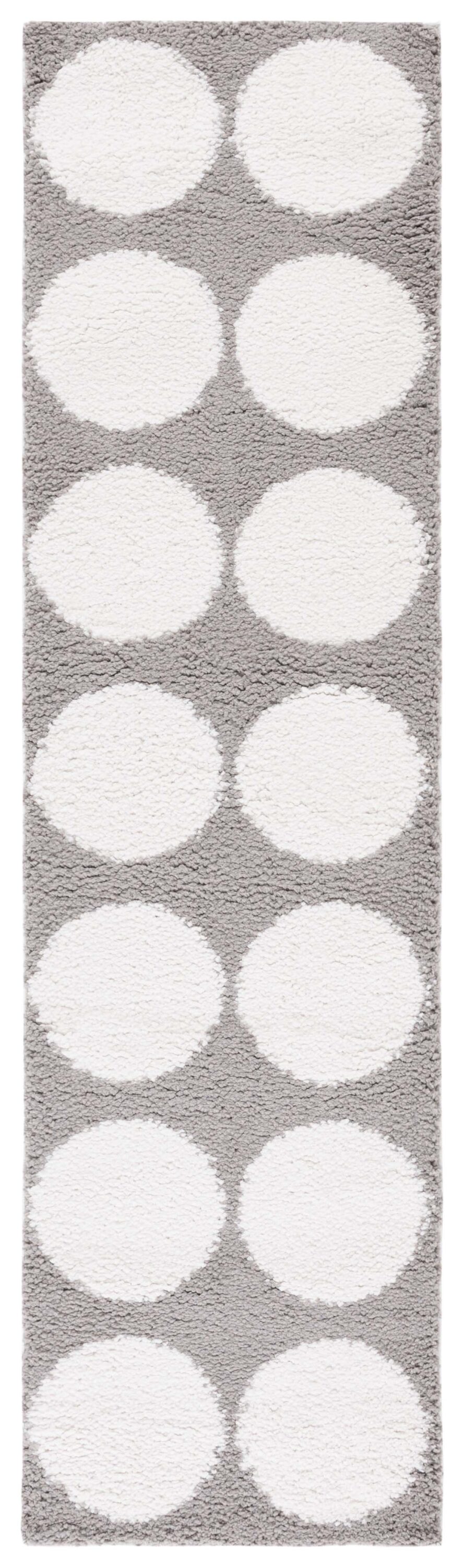 Safavieh CLC120F-28 2 x 8 (ft) Loomed Polyester Gray/Ivory Rectangular Indoor Abstract Mid-Century Modern Runner rug