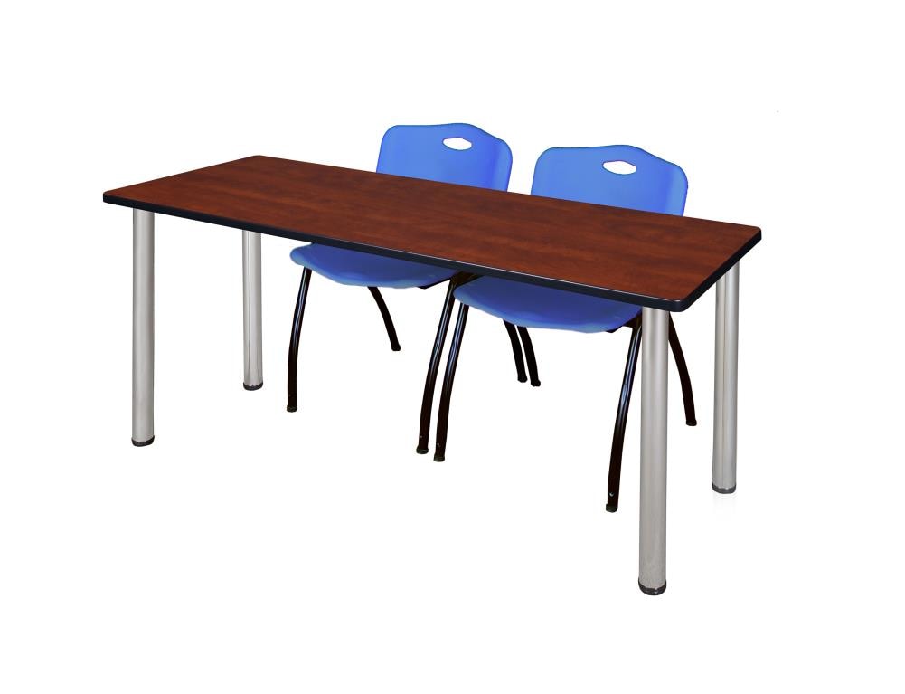 Regency MT7224CHBPCM47BE Training Red 4-Person Training Table (72-in W x 29-in H)