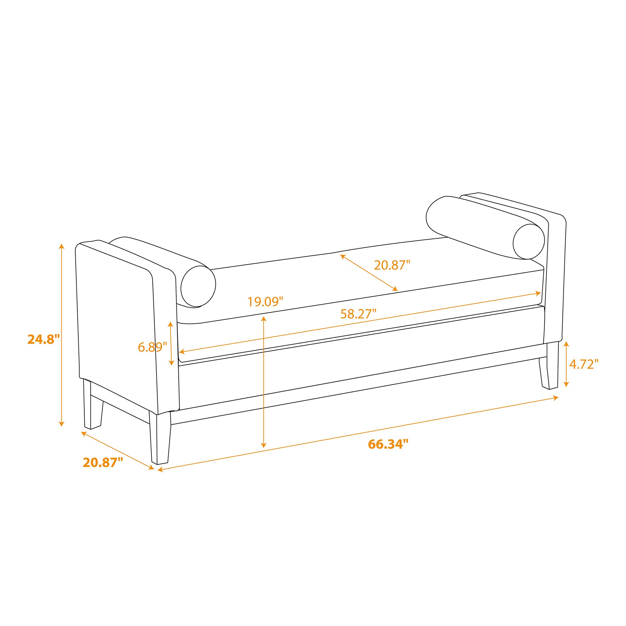 SINOFURN SYA330010WT bench - View #7