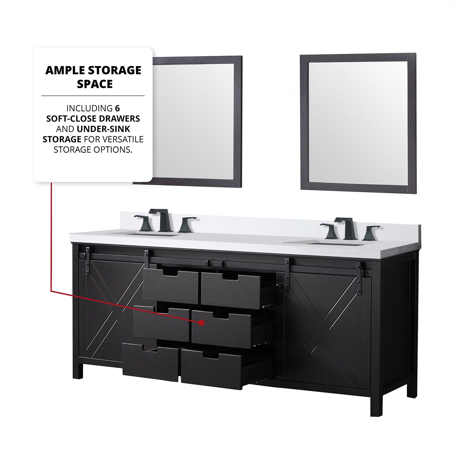 Lexora LVM80DC311 Bath-Vanity-Combo - View #7
