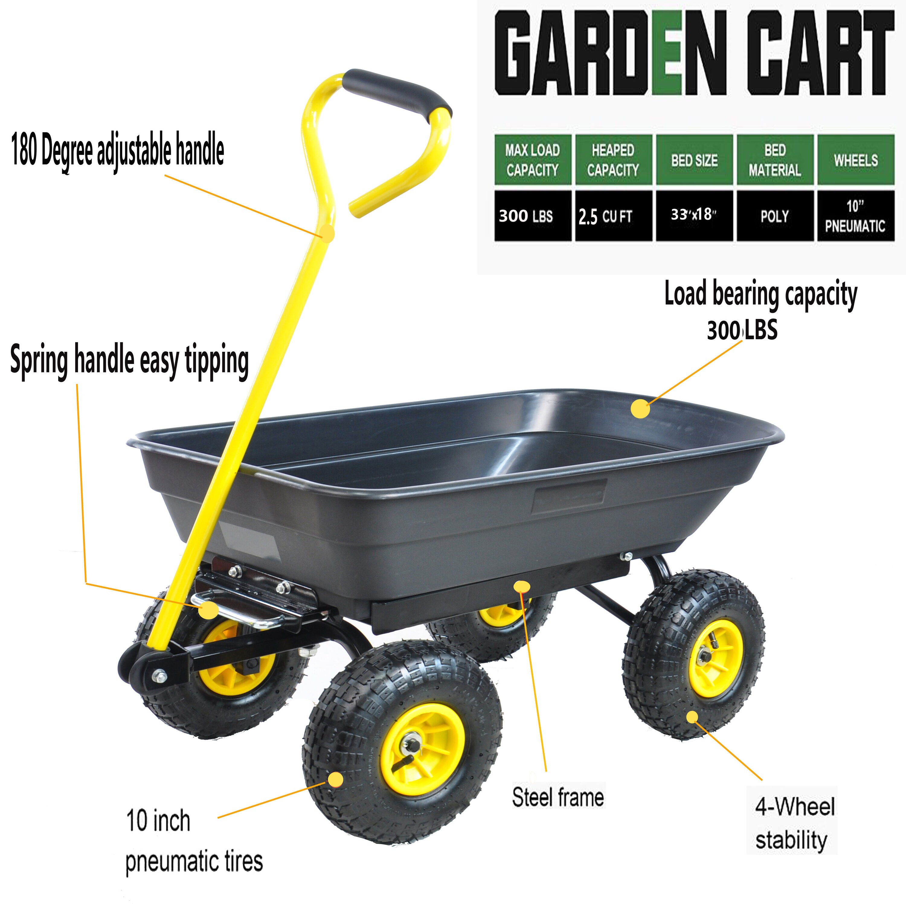 AHIOU HOME ZAAHG-58303C Yard-Carts - View #10