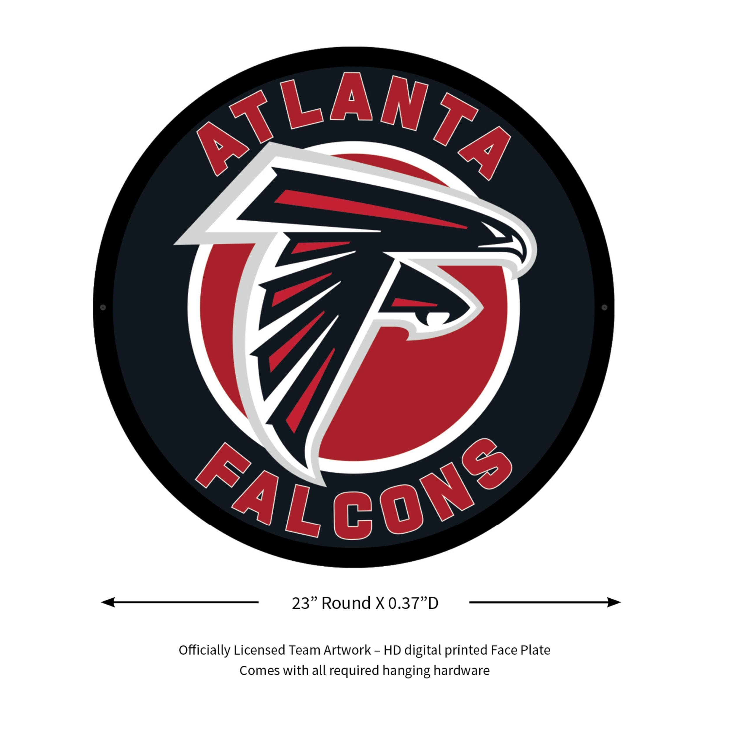 Evergreen Atlanta Falcons NFL Football Large Round Edgelite LED Decor ...