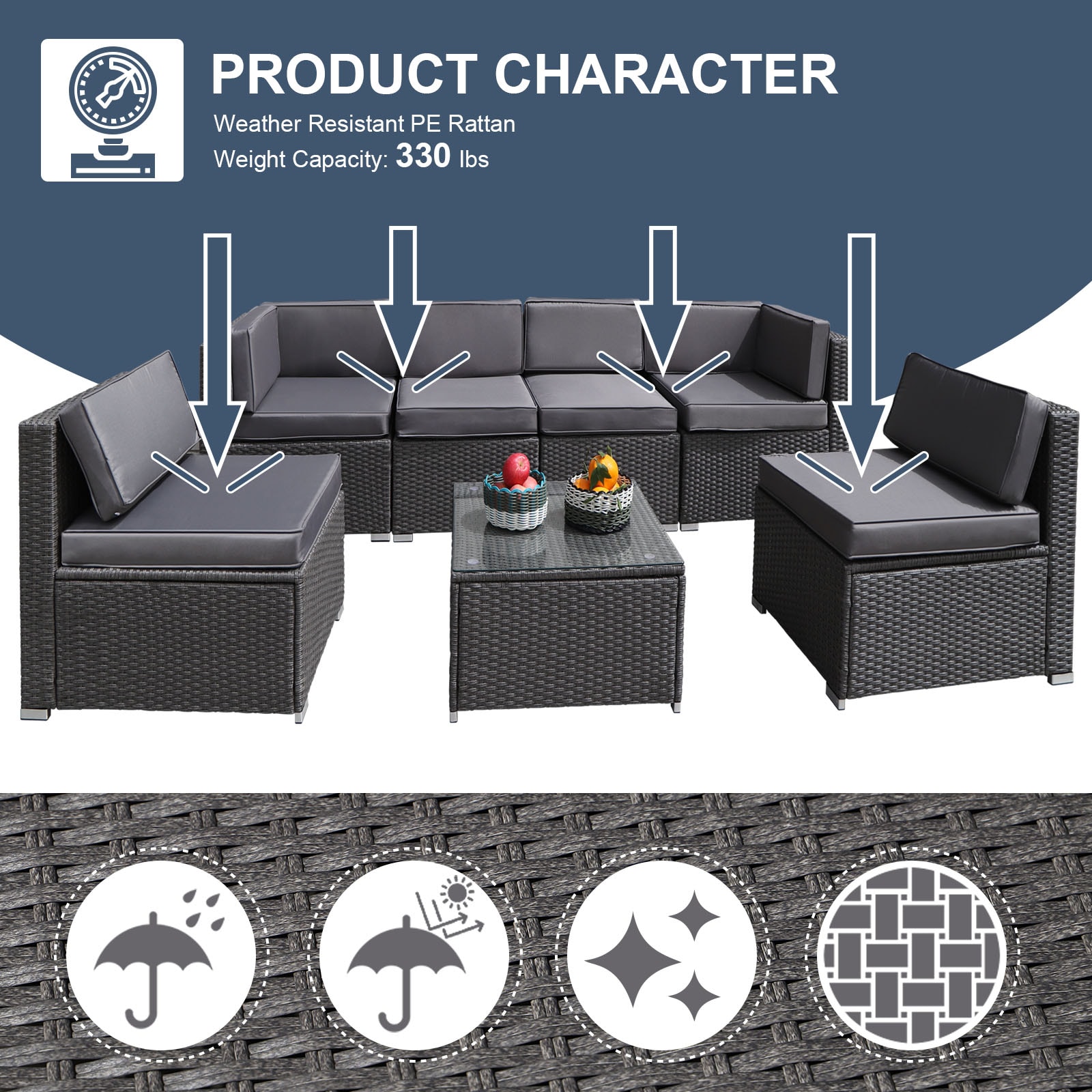 Bayfeve BF-0012PG Patio-Conversation-Sets - View #8