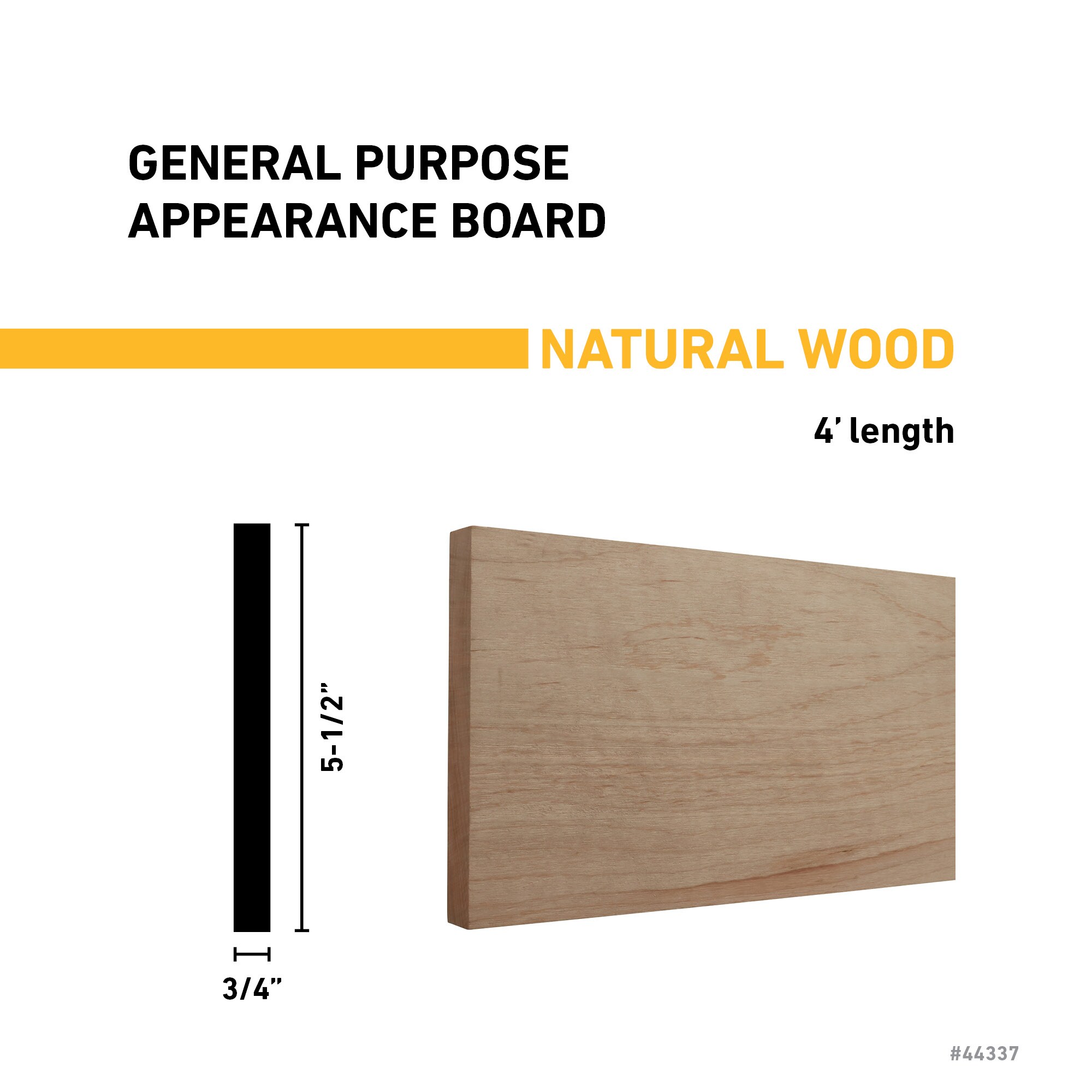 RELIABILT H 1X6 4 MAPLE Appearance-Boards - View #3